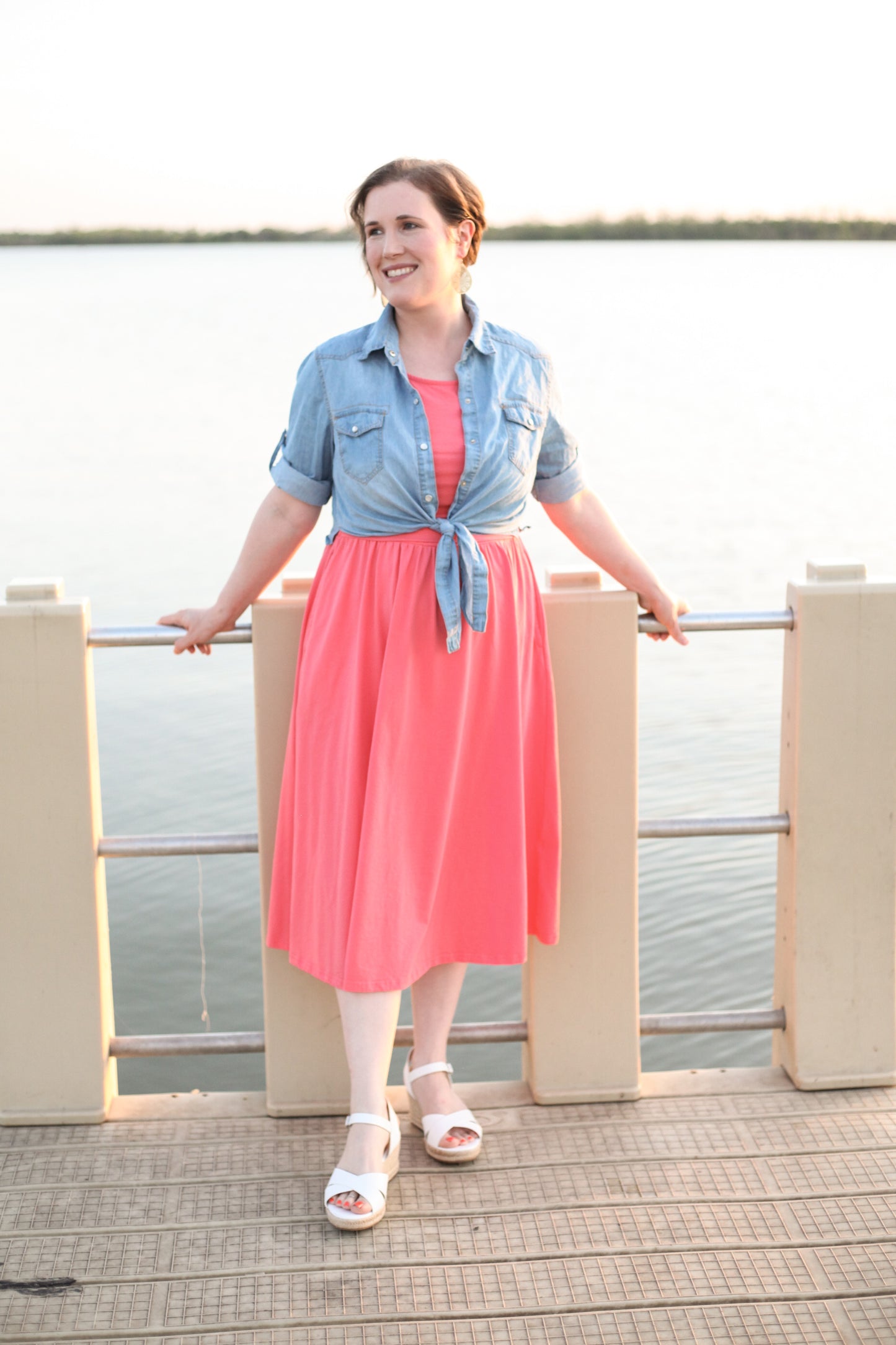 Classic Coral ~ Homesteader Dress