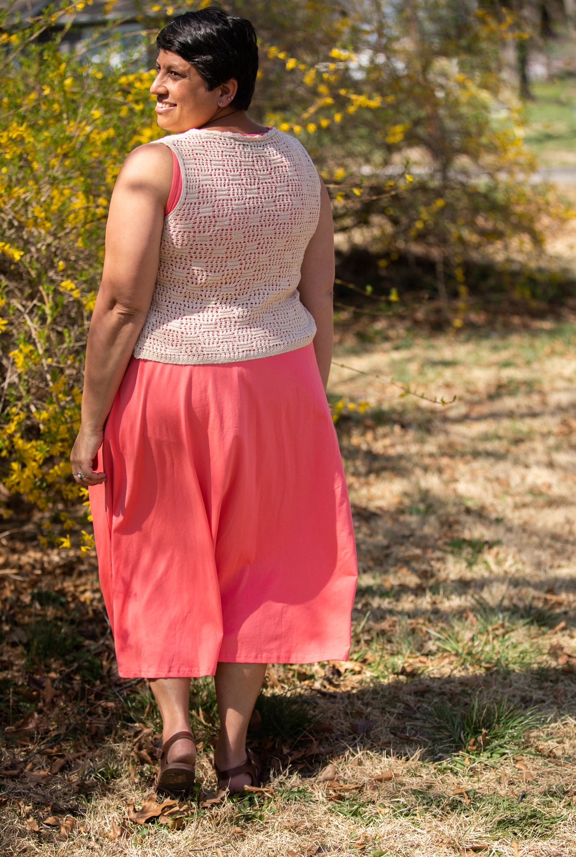 Classic Coral ~ Homesteader Dress