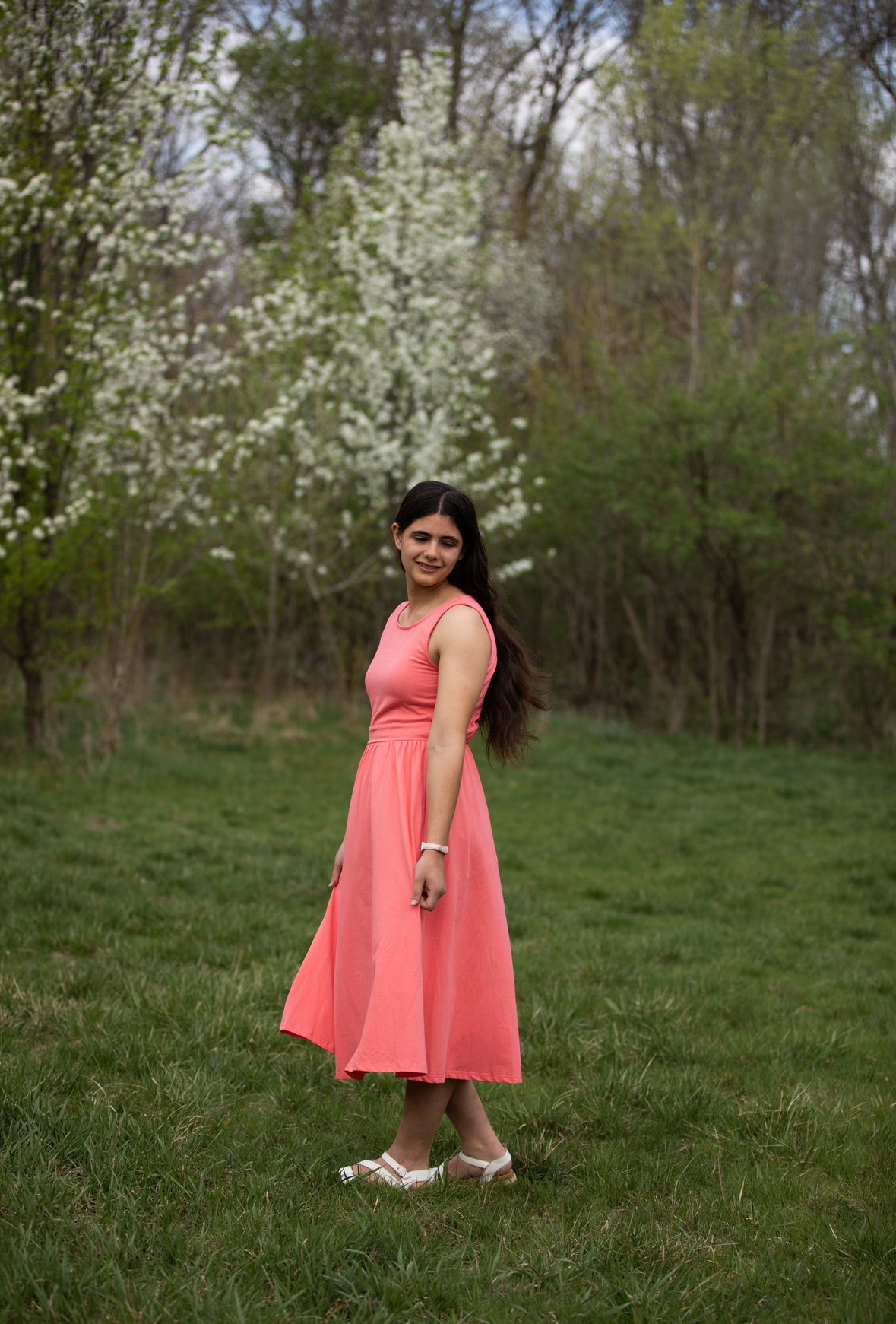 Classic Coral ~ Homesteader Dress