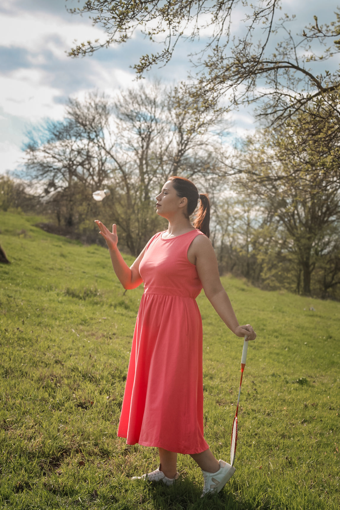 Classic Coral ~ Homesteader Dress