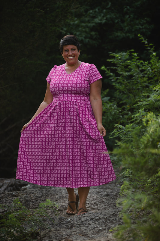 Daisy Mosaïque ~ Canterbury Classic Dress