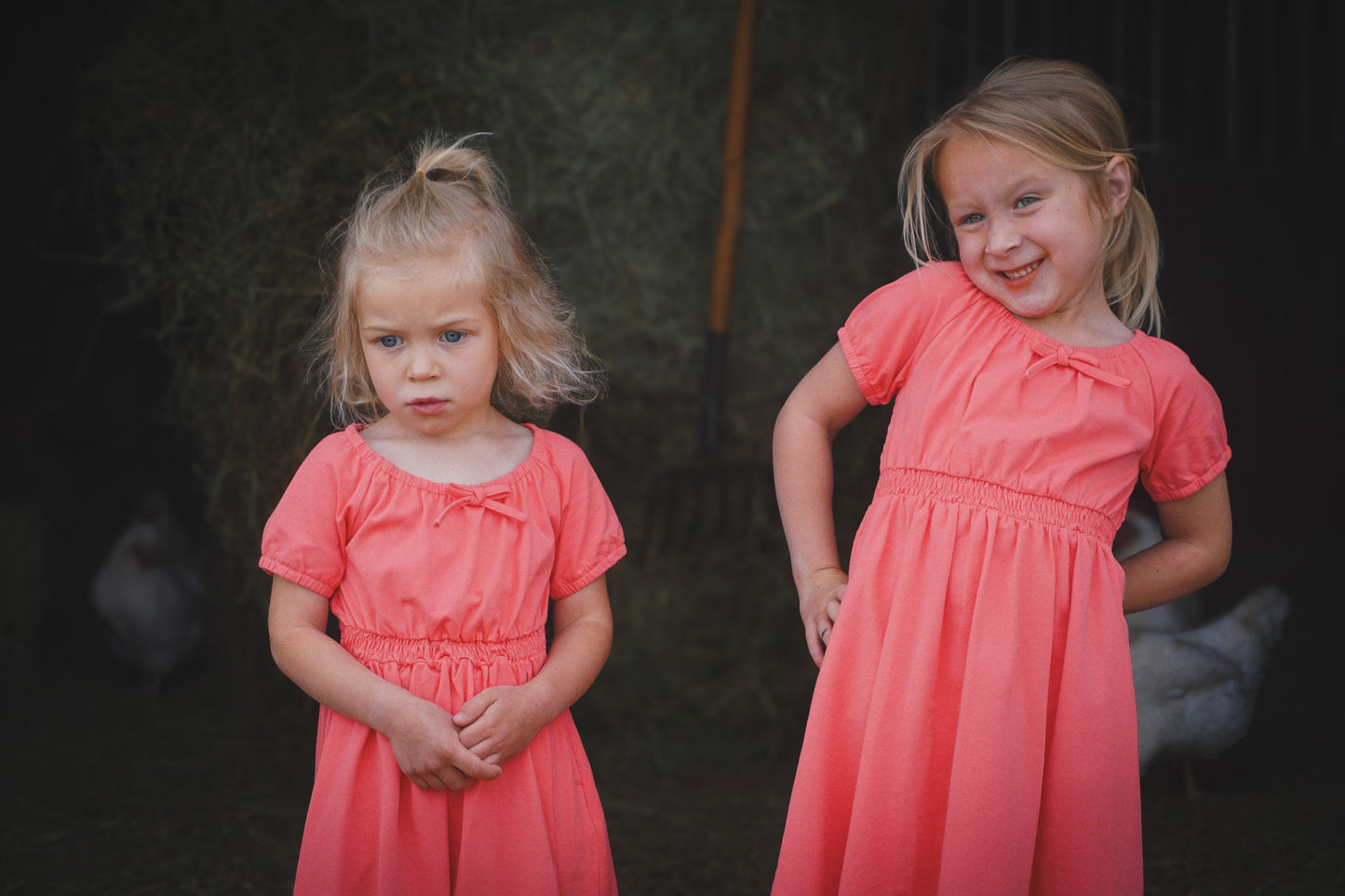 Classic Coral ~ Mini Folklore Dress