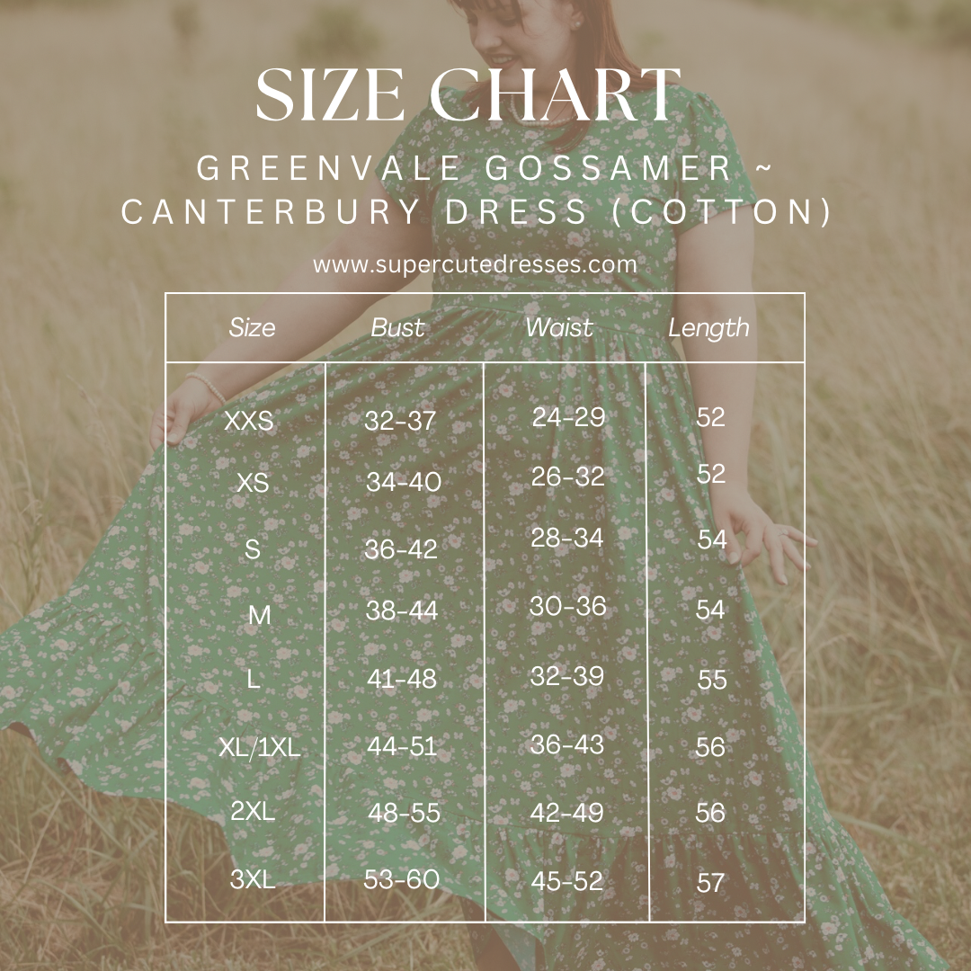 Greenvale Gossamer ~ Canterbury Maxi