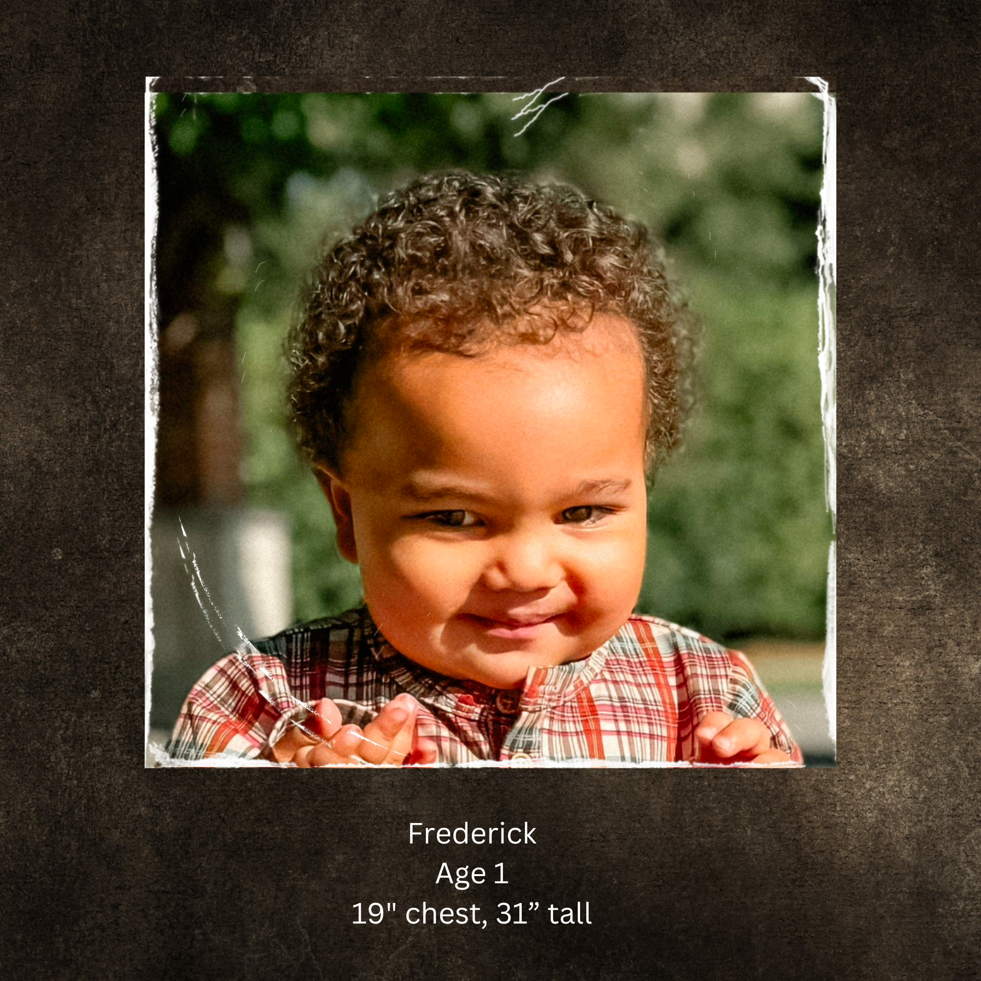 Boy's model stats: age and measurements