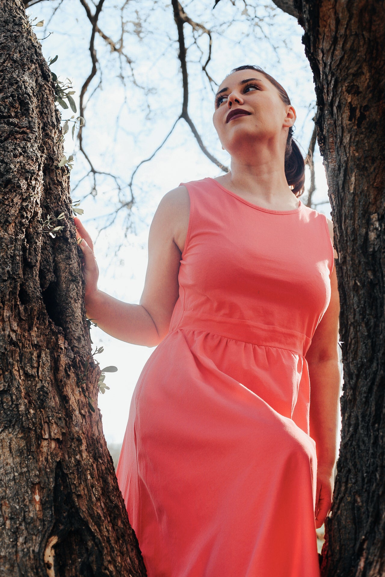 Classic Coral ~ Homesteader Dress