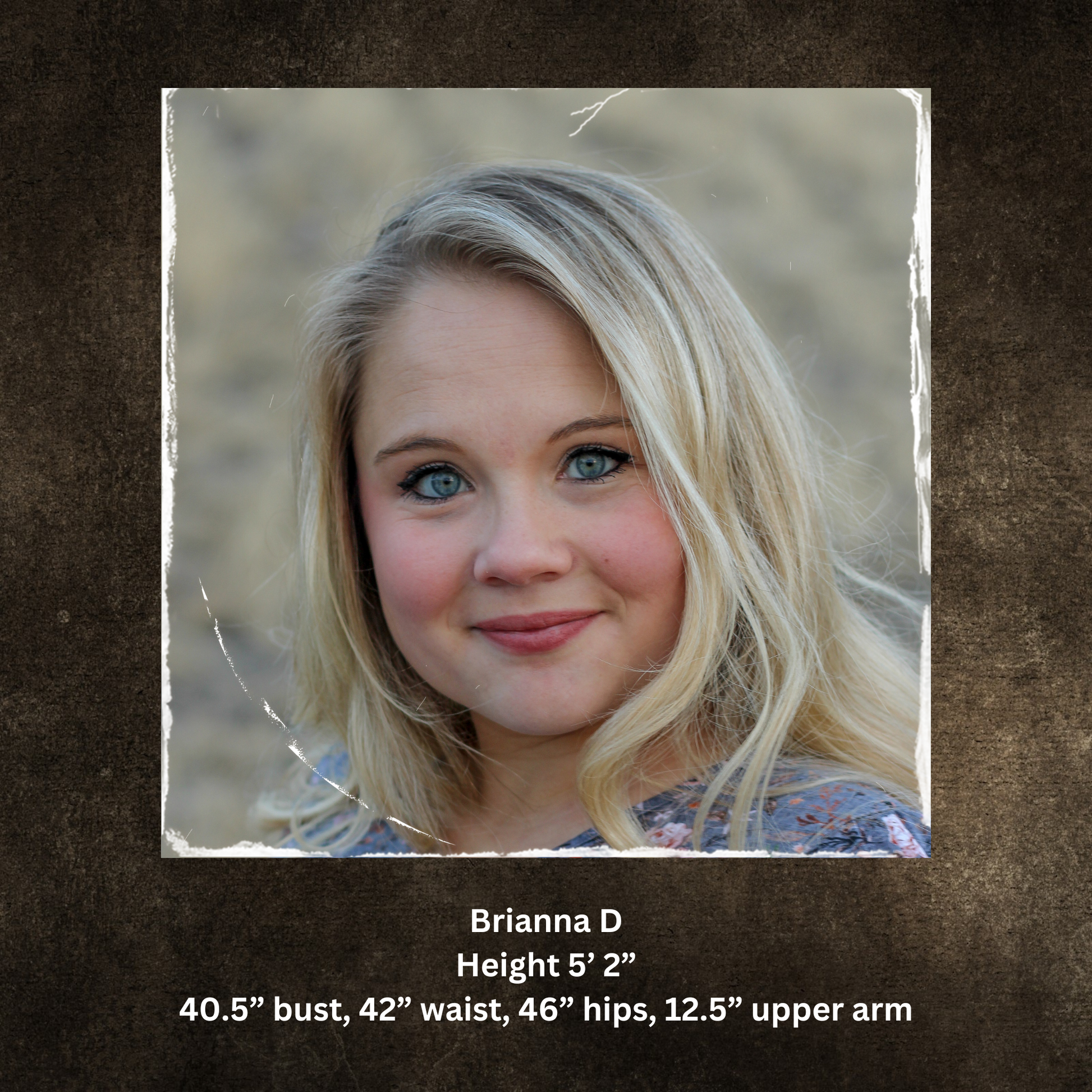 Woman in a modest nursing dress.