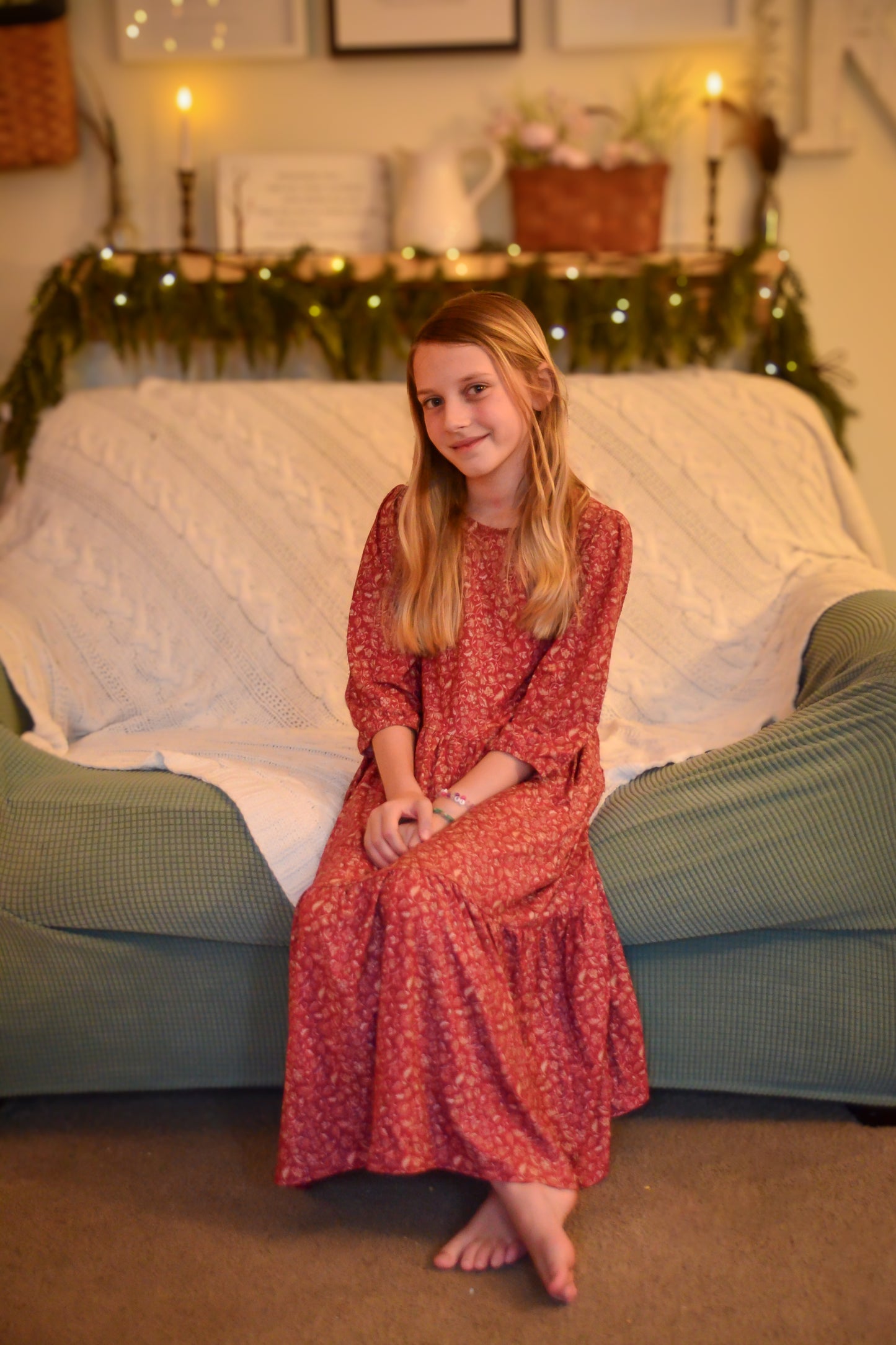 Crimson Ember ~ Novella Dress