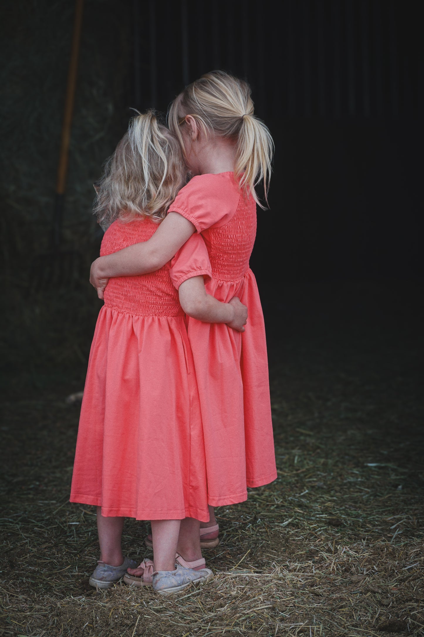 Classic Coral ~ Mini Folklore Dress