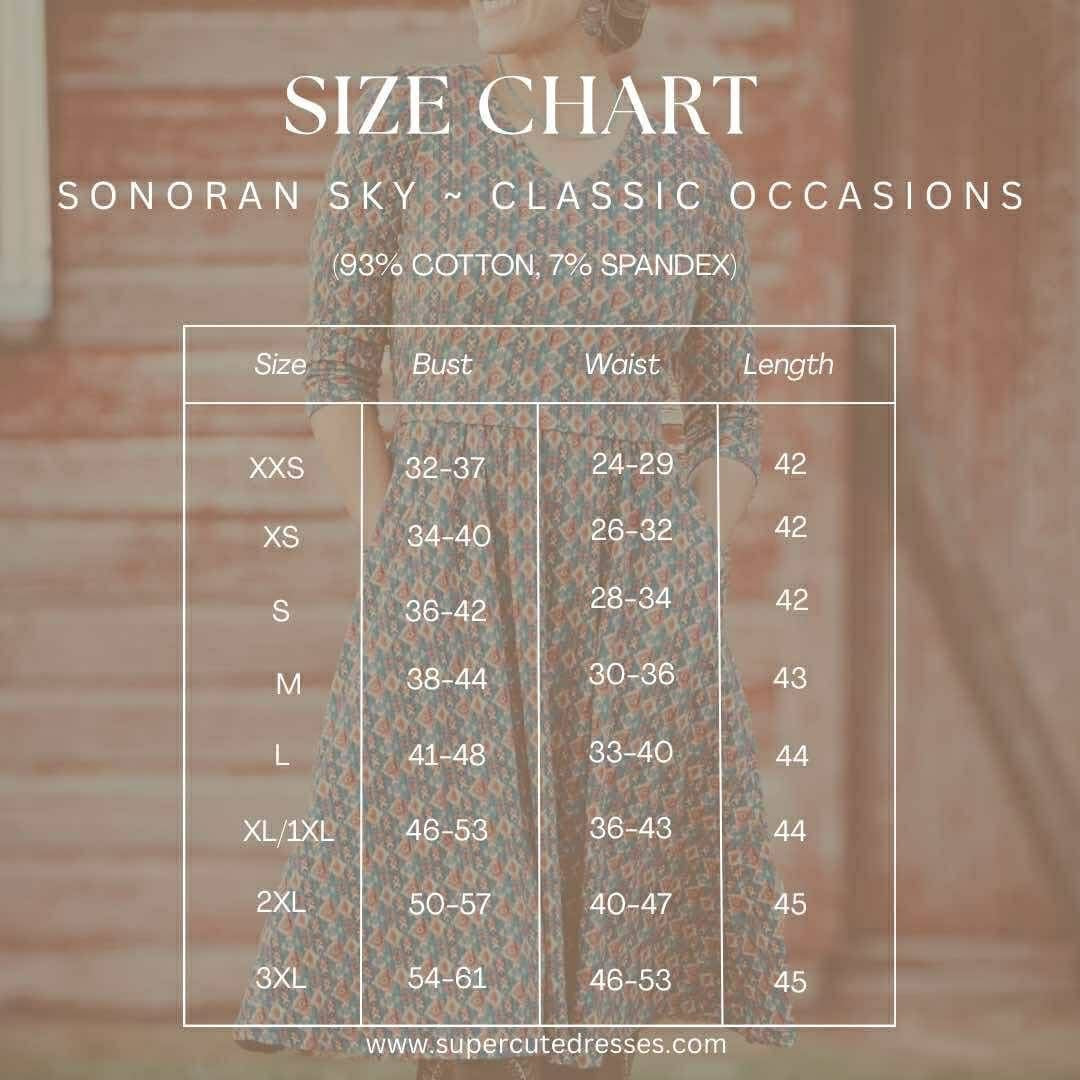 Sonoran Sky ~ Classic Occasions Dress