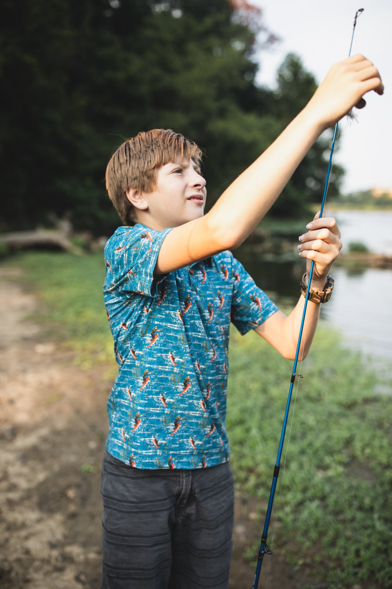 Reel Catch ~ Boy’s Perseverance Polo