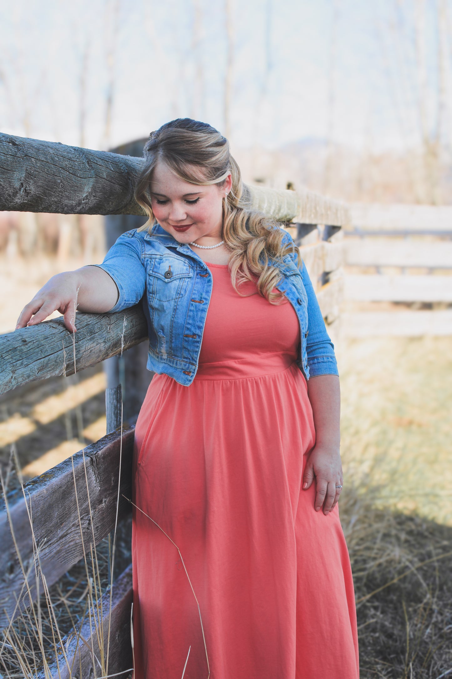 Classic Coral ~ Homesteader Dress
