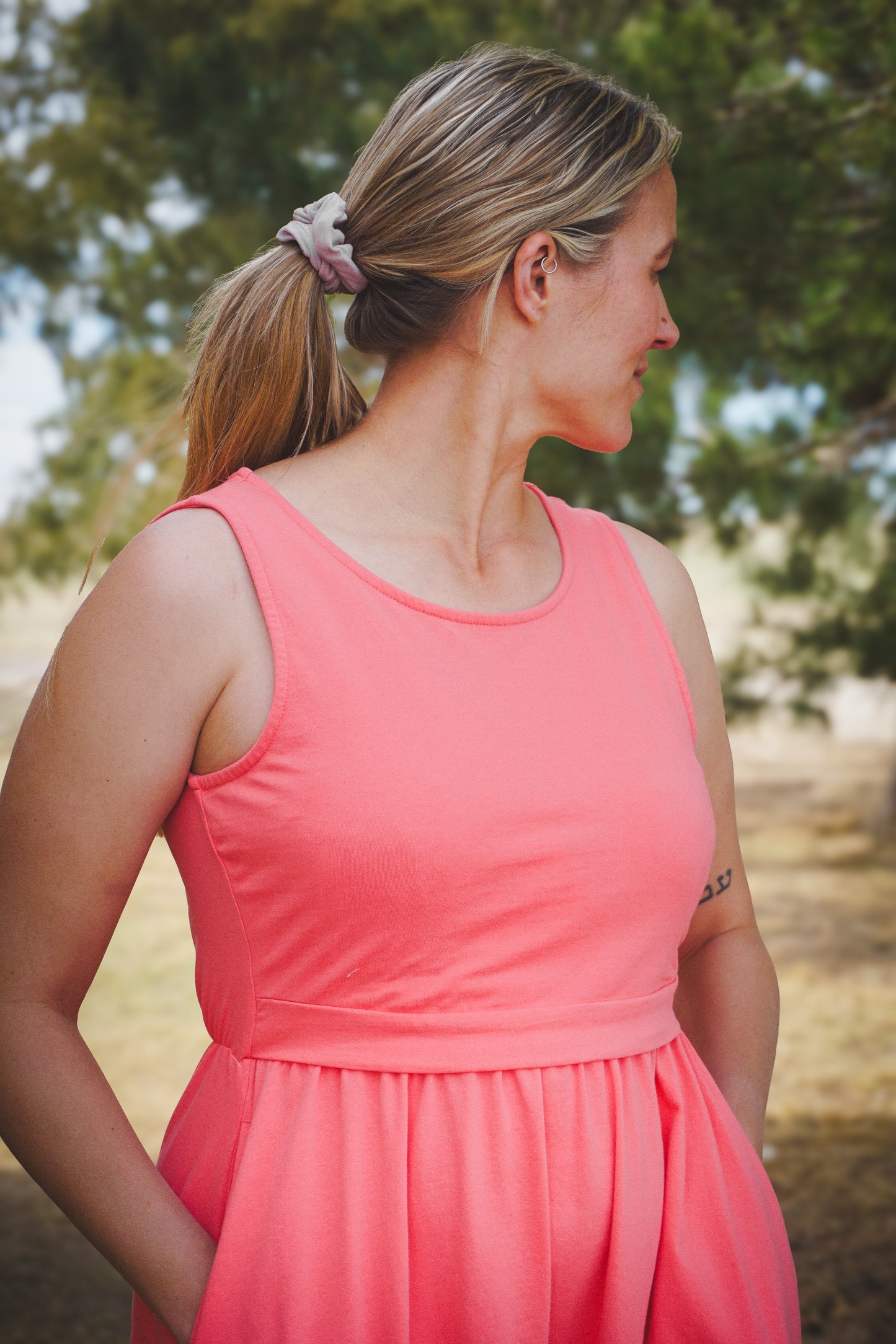 Classic Coral ~ Homesteader Dress