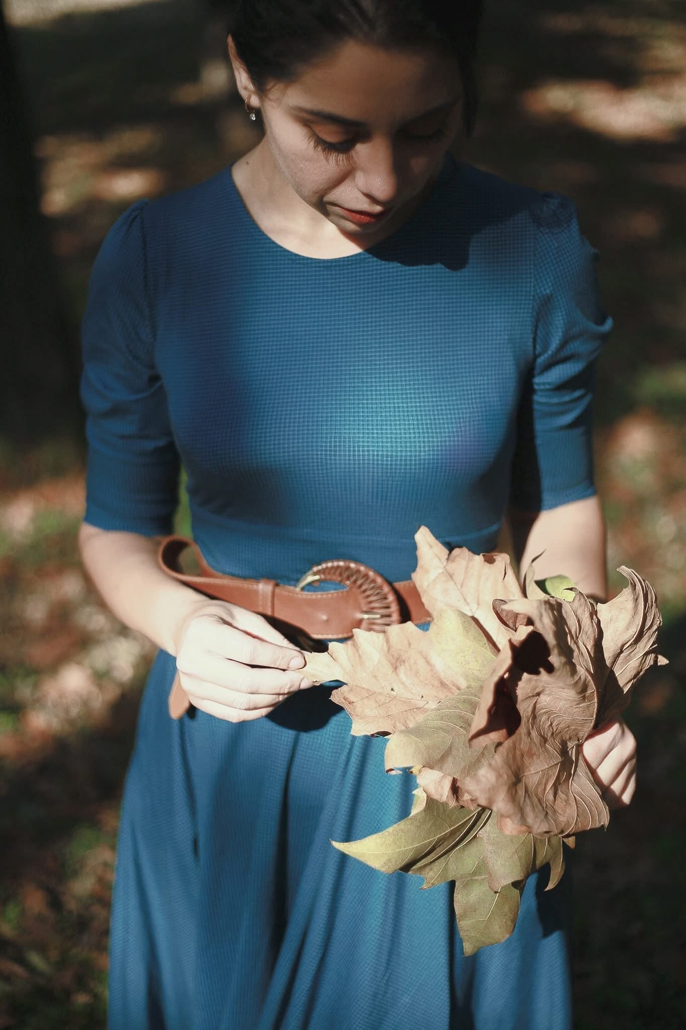 Indigo Lattice ~ Faye Dress