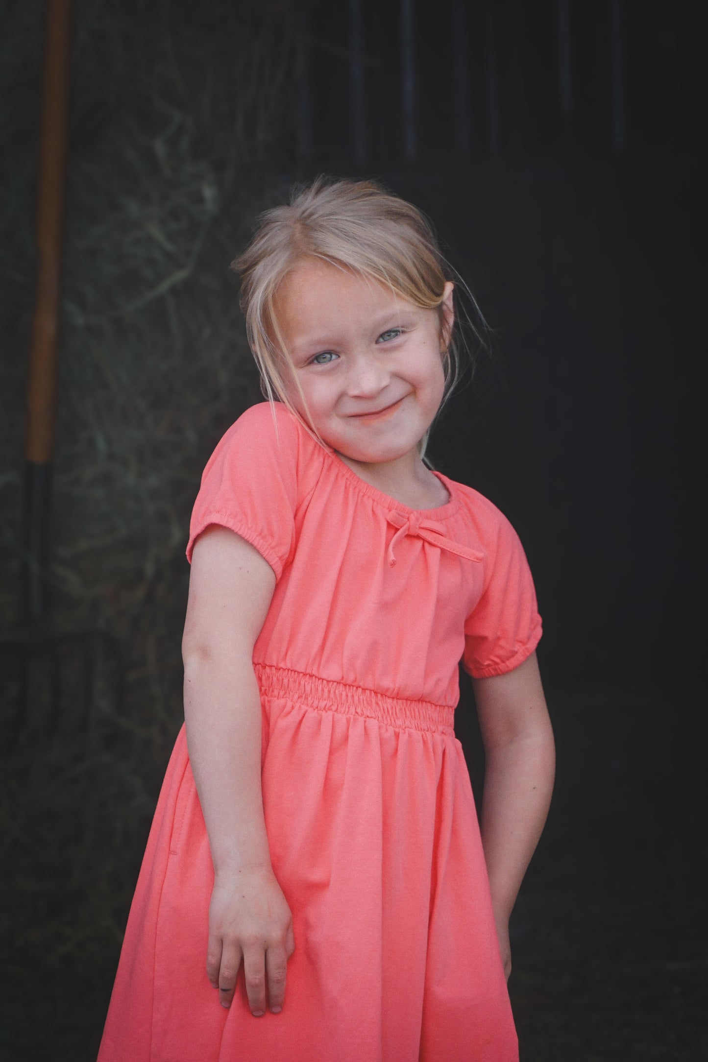 Classic Coral ~ Mini Folklore Dress