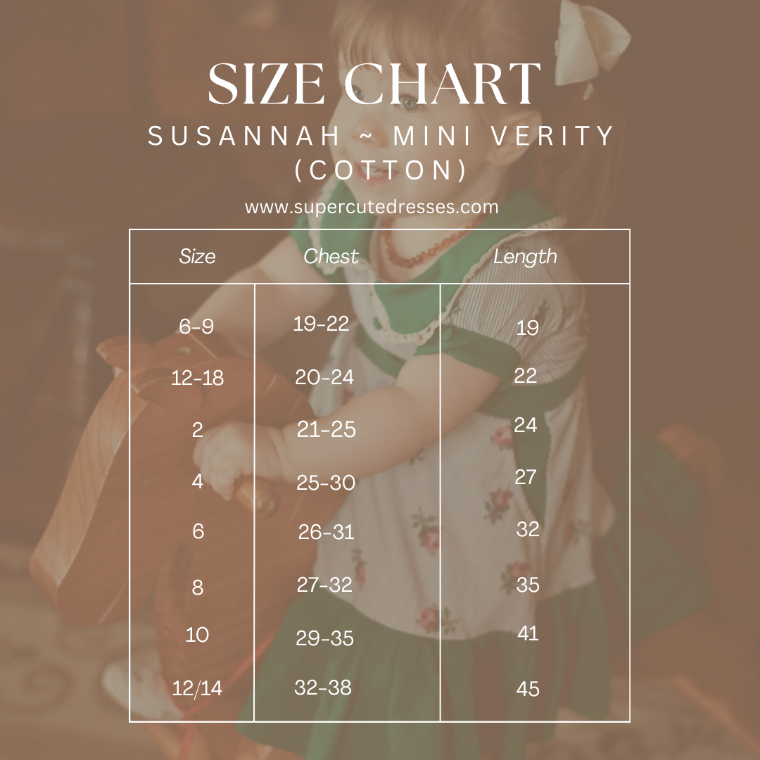Susannah ~ Mini Verity Dress