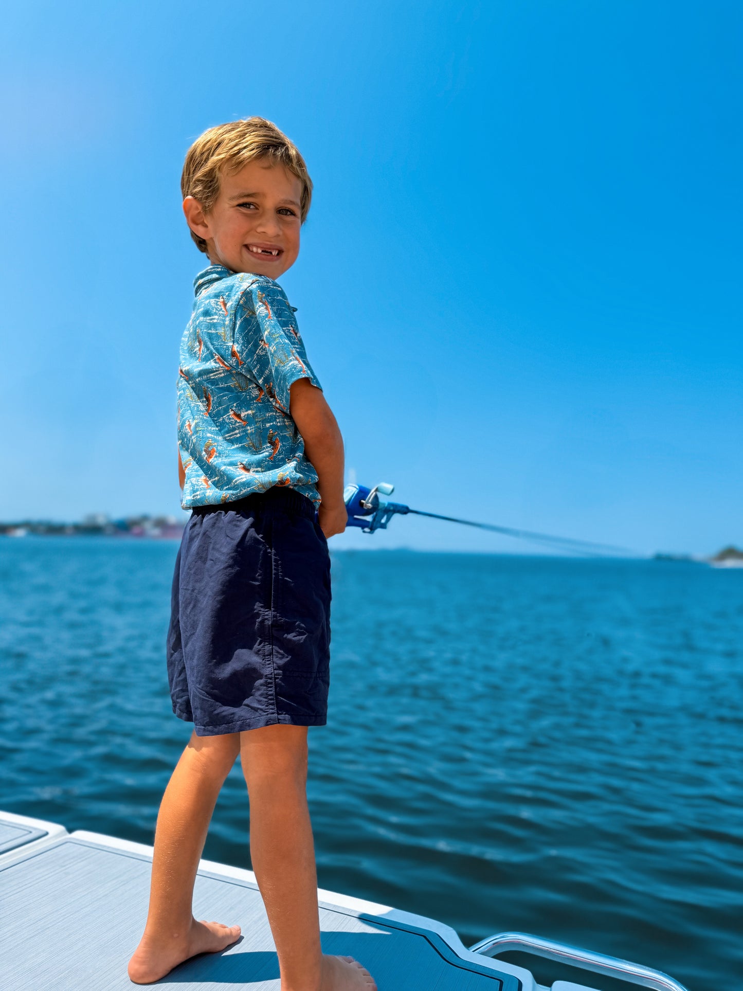 Reel Catch ~ Boy’s Perseverance Polo