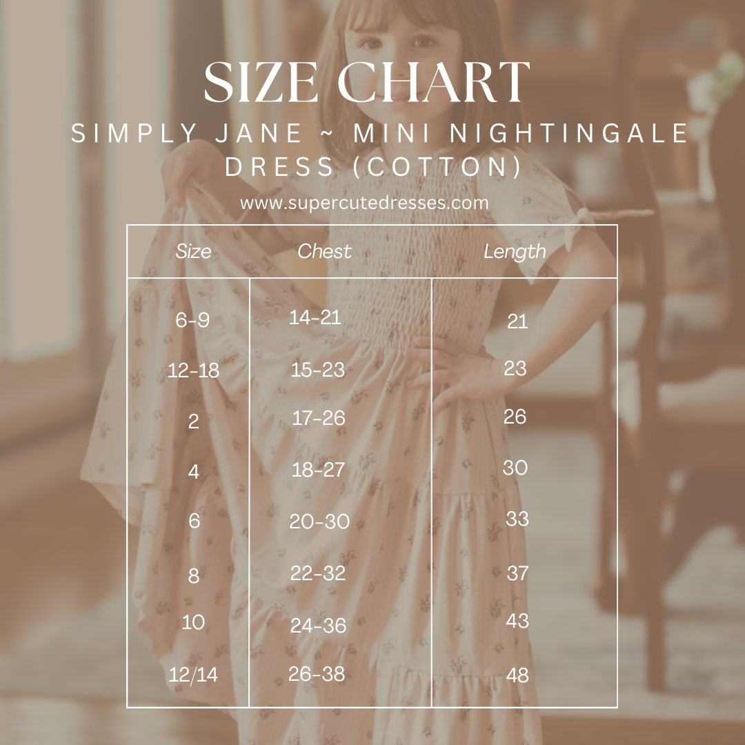 Simply Jane ~ Mini Nightingale Dress