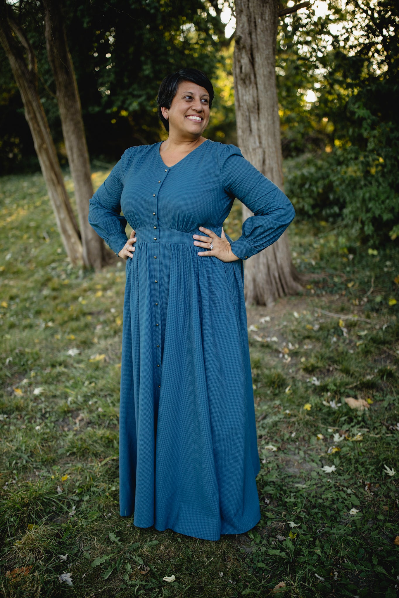 Indigo Lattice ~ Hearthside Maxi