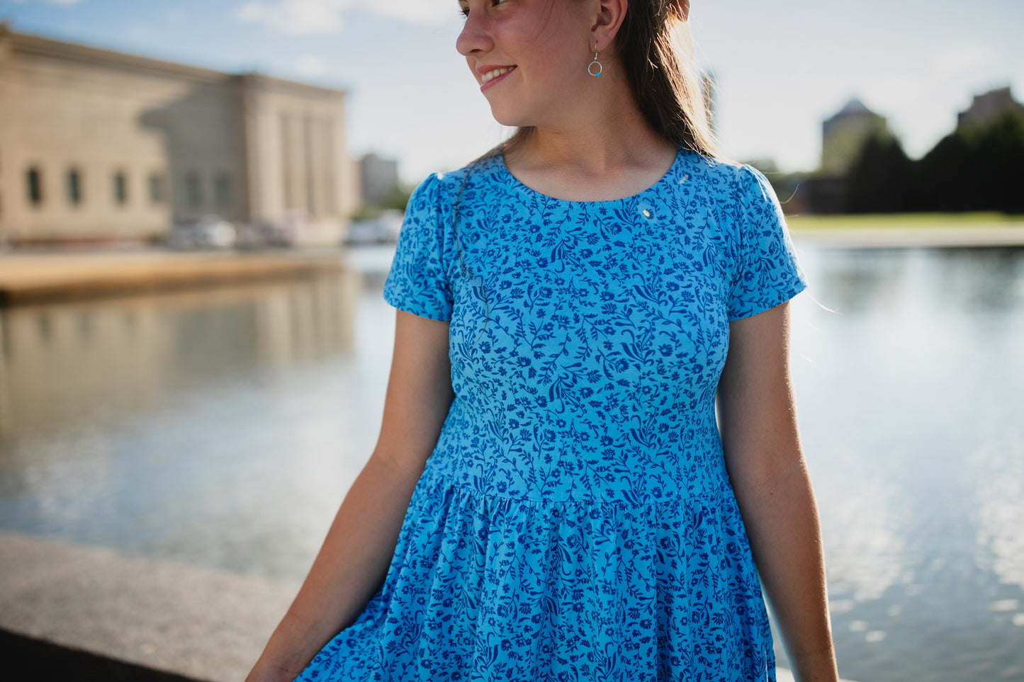 Scripted Azure ~ Mini Everyday Dress