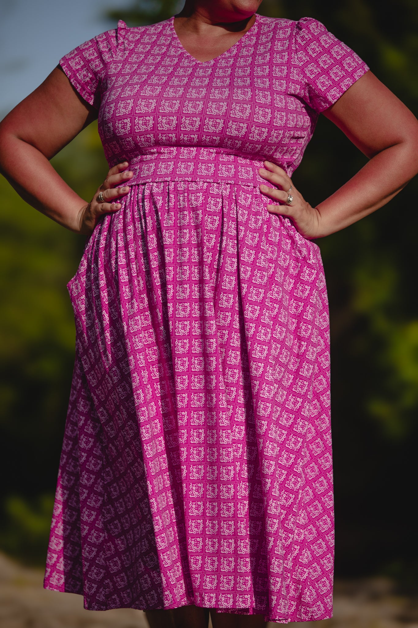 Daisy Mosaïque ~ Canterbury Classic Dress