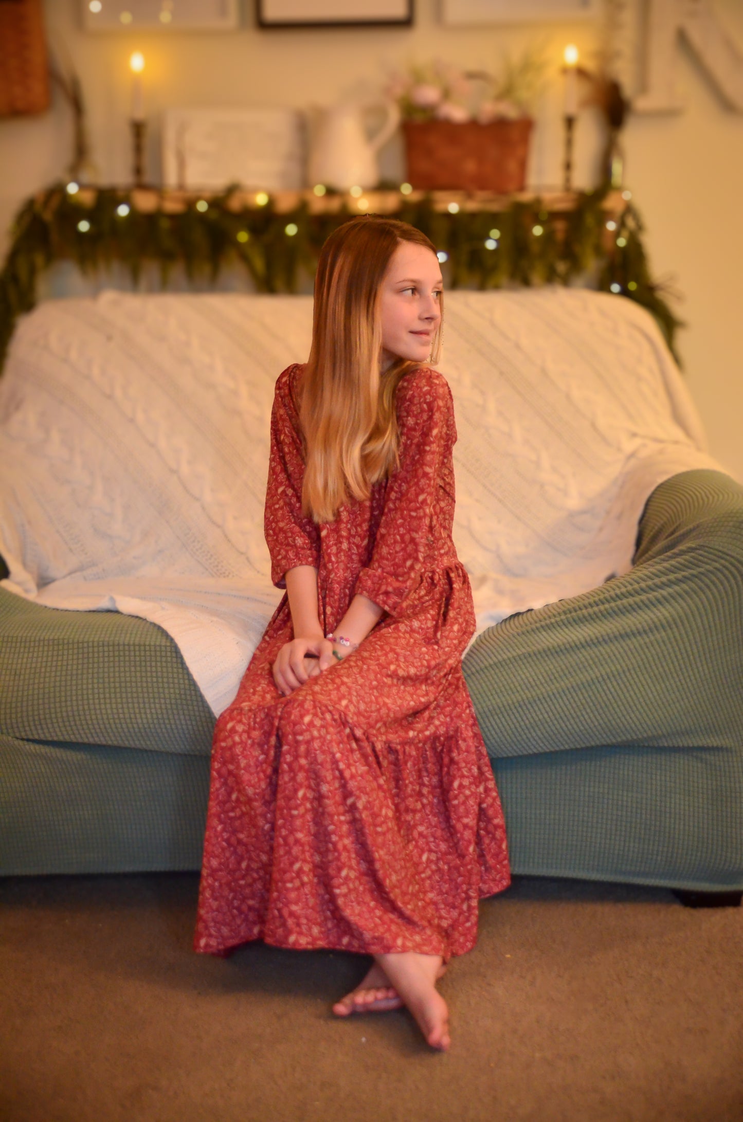 Crimson Ember ~ Novella Dress