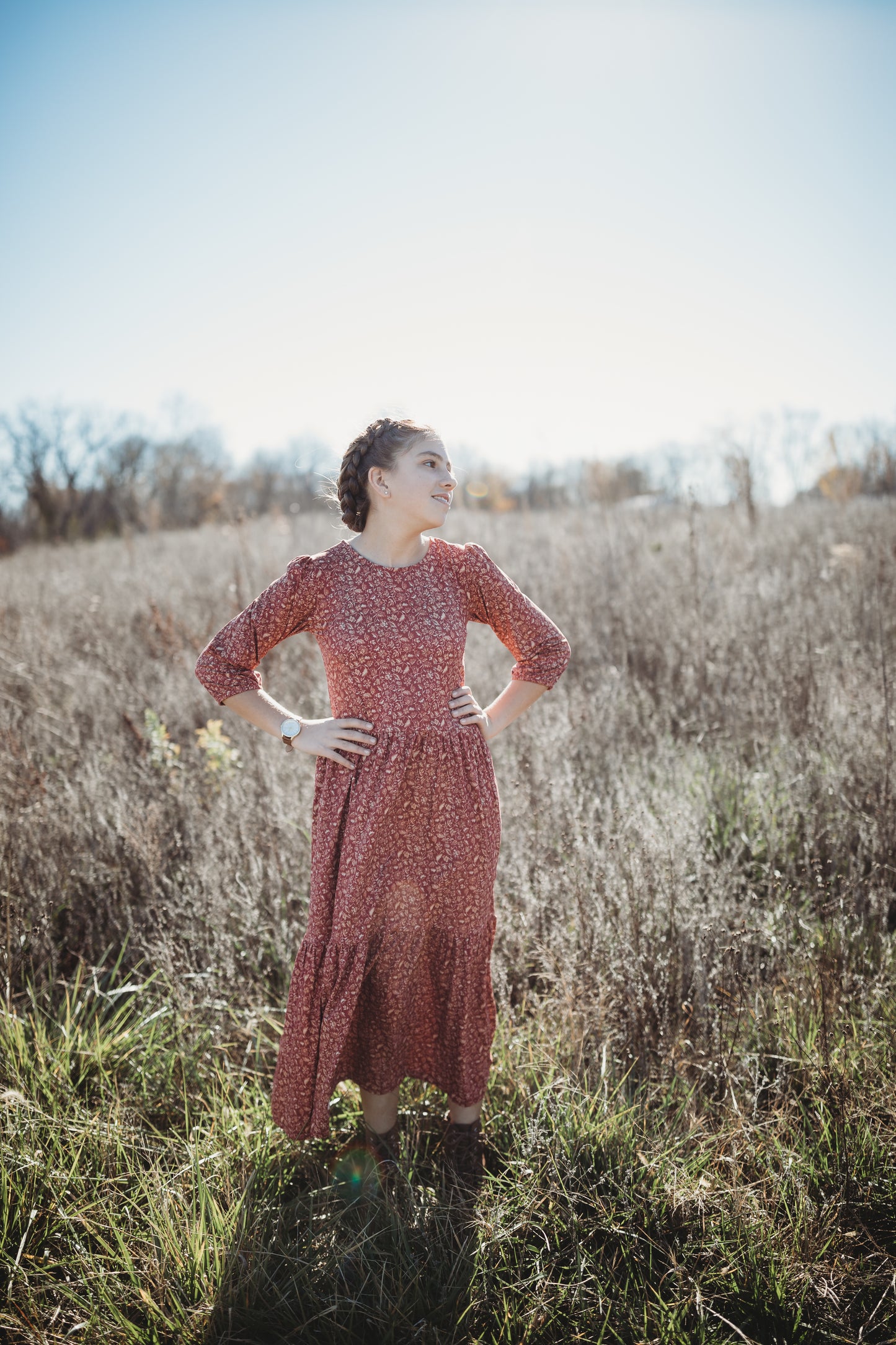 Crimson Ember ~ Novella Dress