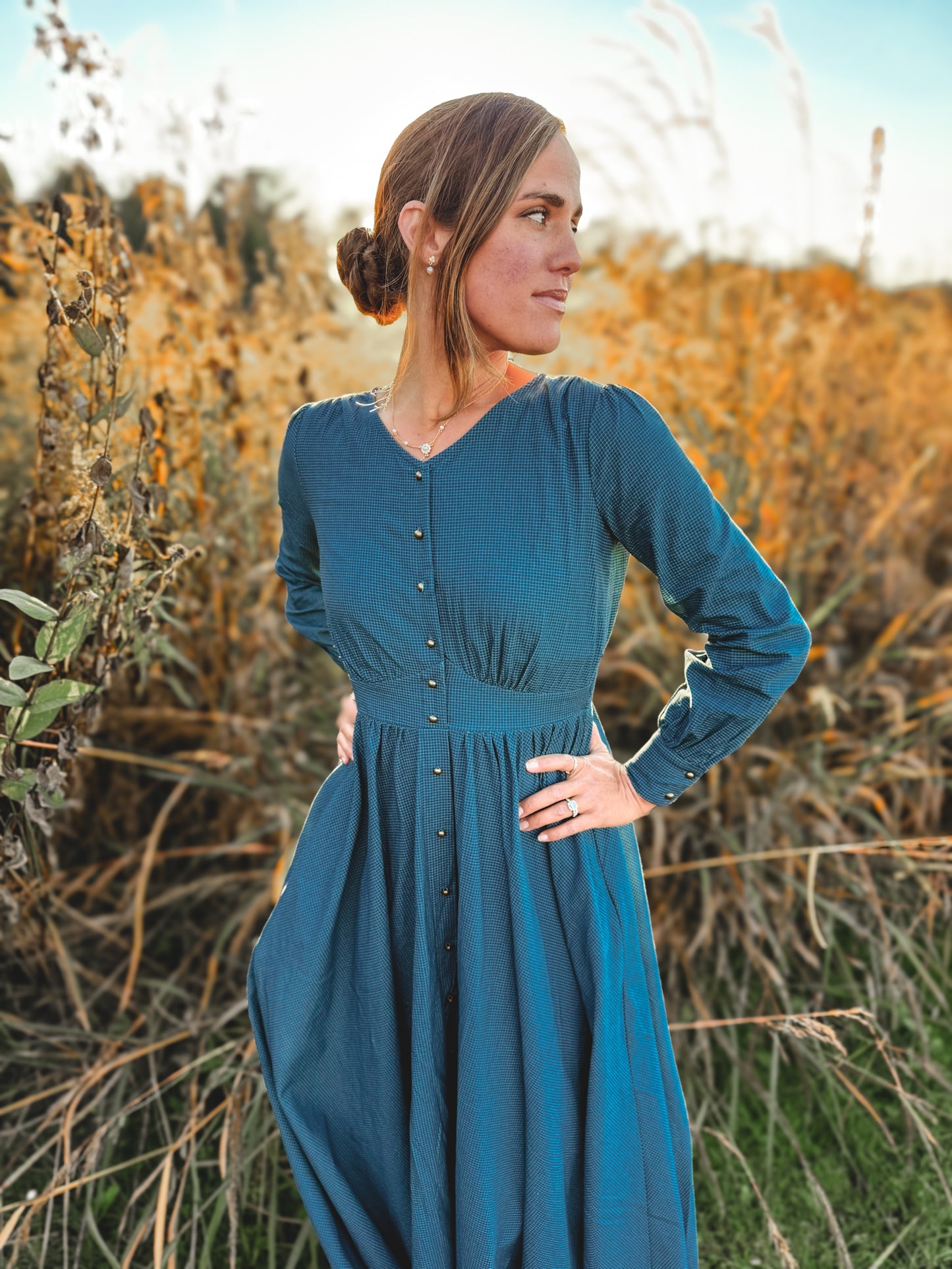 Indigo Lattice ~ Hearthside Maxi