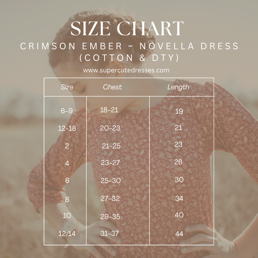 Crimson Ember ~ Novella Dress