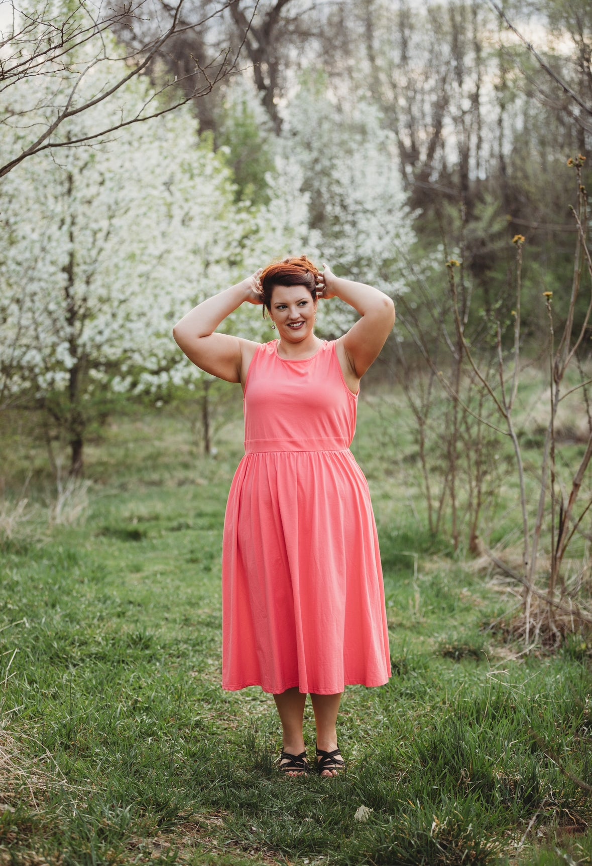 Classic Coral ~ Homesteader Dress
