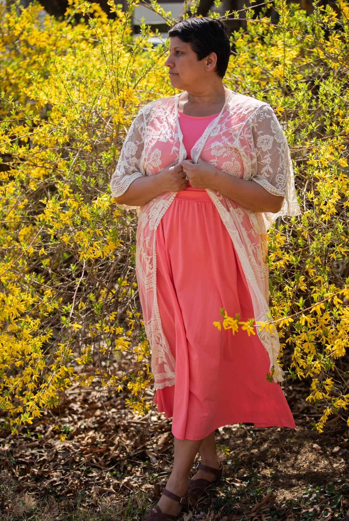 Classic Coral ~ Homesteader Dress