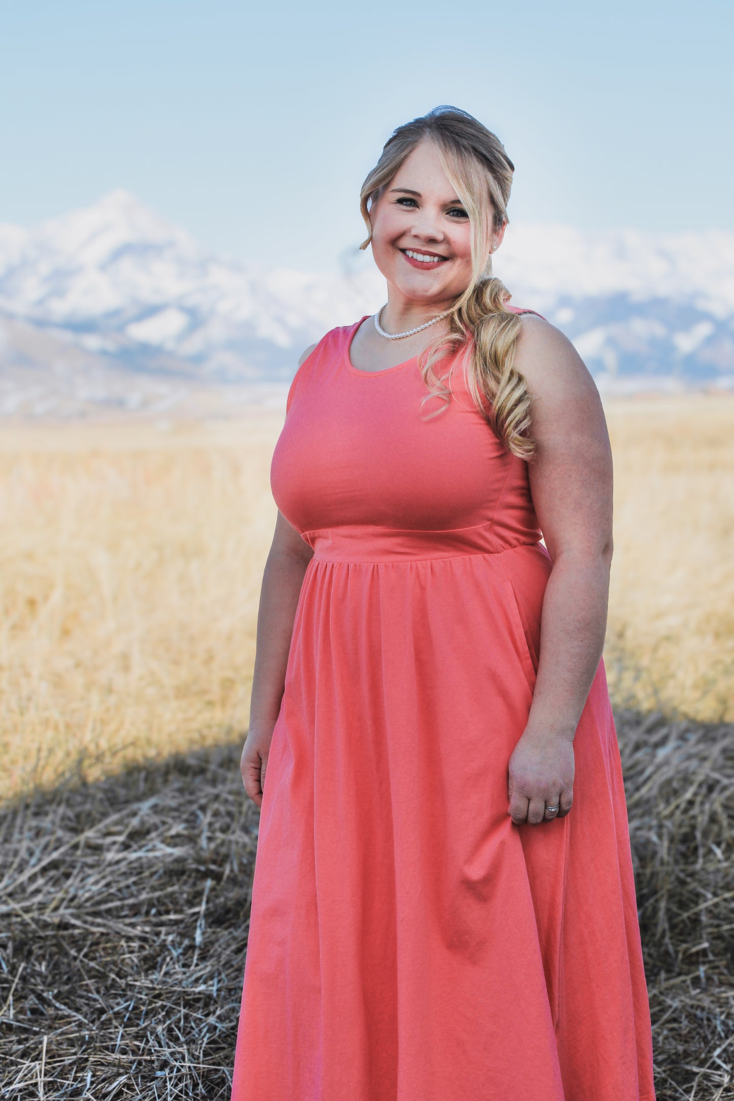 Classic Coral ~ Homesteader Dress