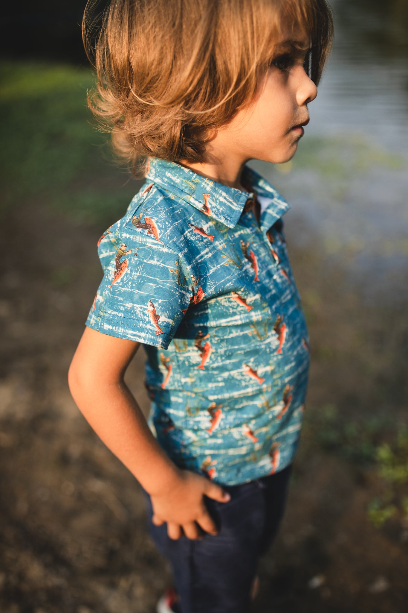 Reel Catch ~ Boy’s Perseverance Polo