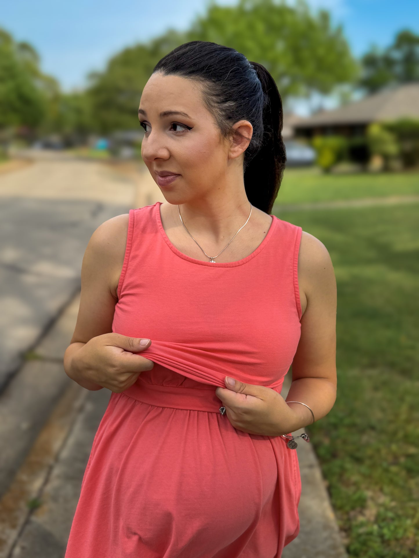 Classic Coral ~ Homesteader Dress