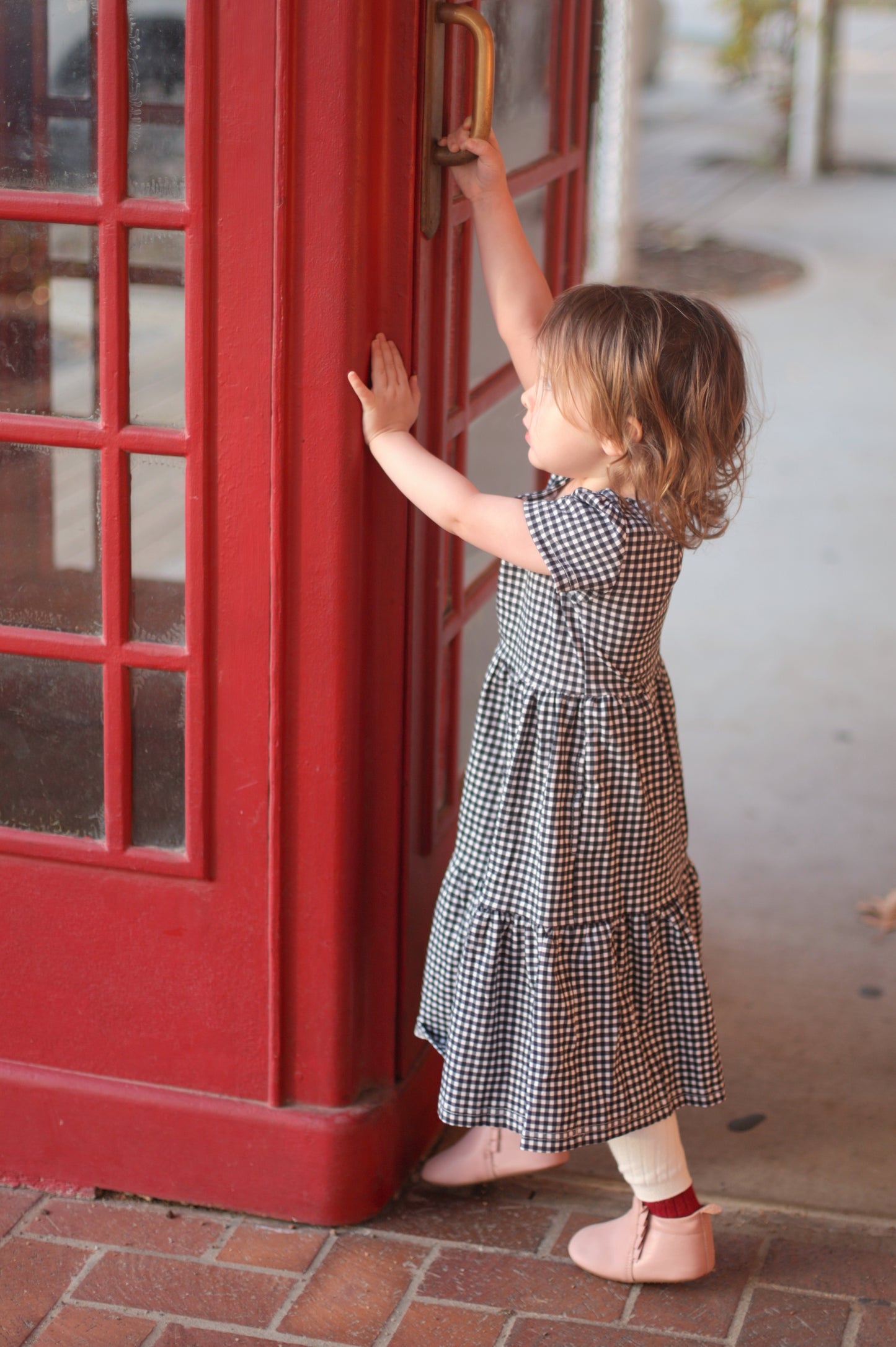 Graphite Gingham ~ Novella Dress
