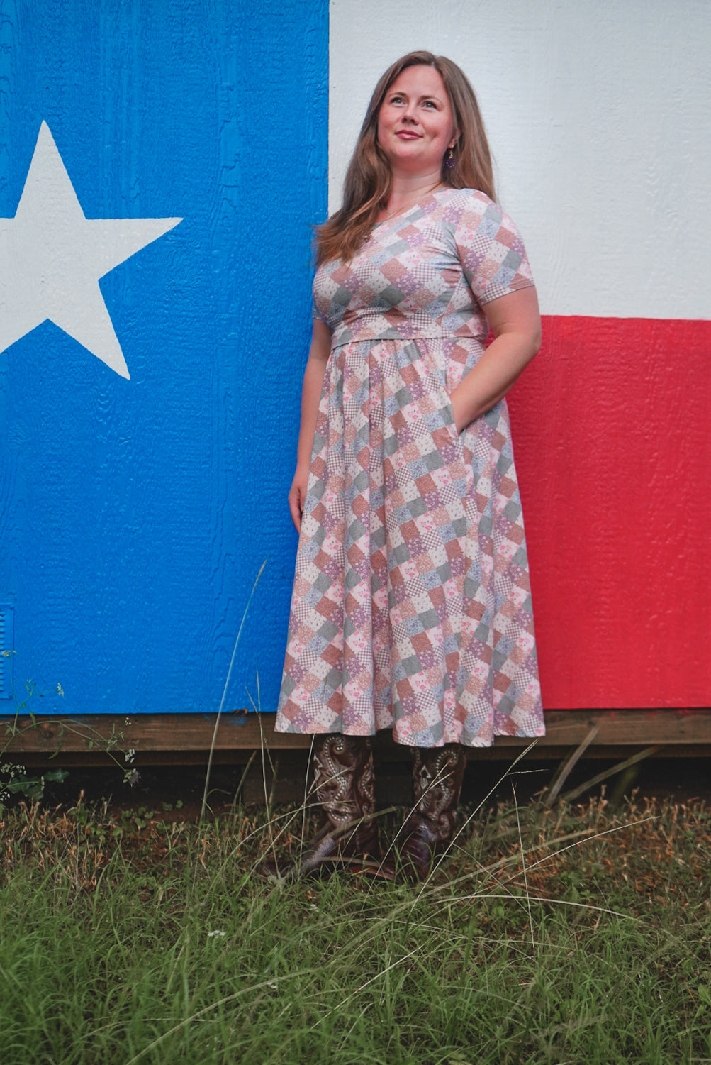 Woven Wildflower ~ Everyday Dress (straight sleeves)