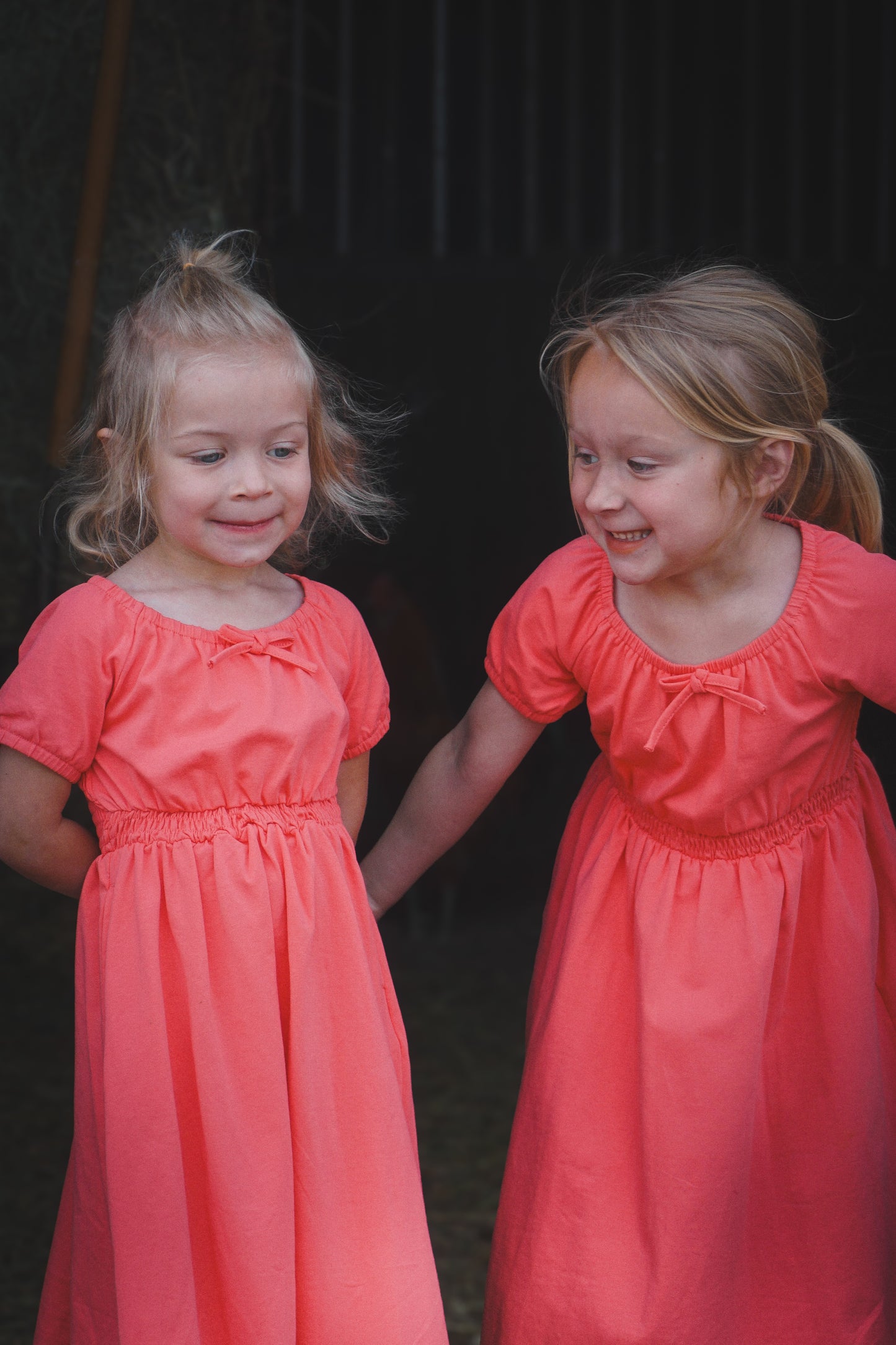 Classic Coral ~ Mini Folklore Dress