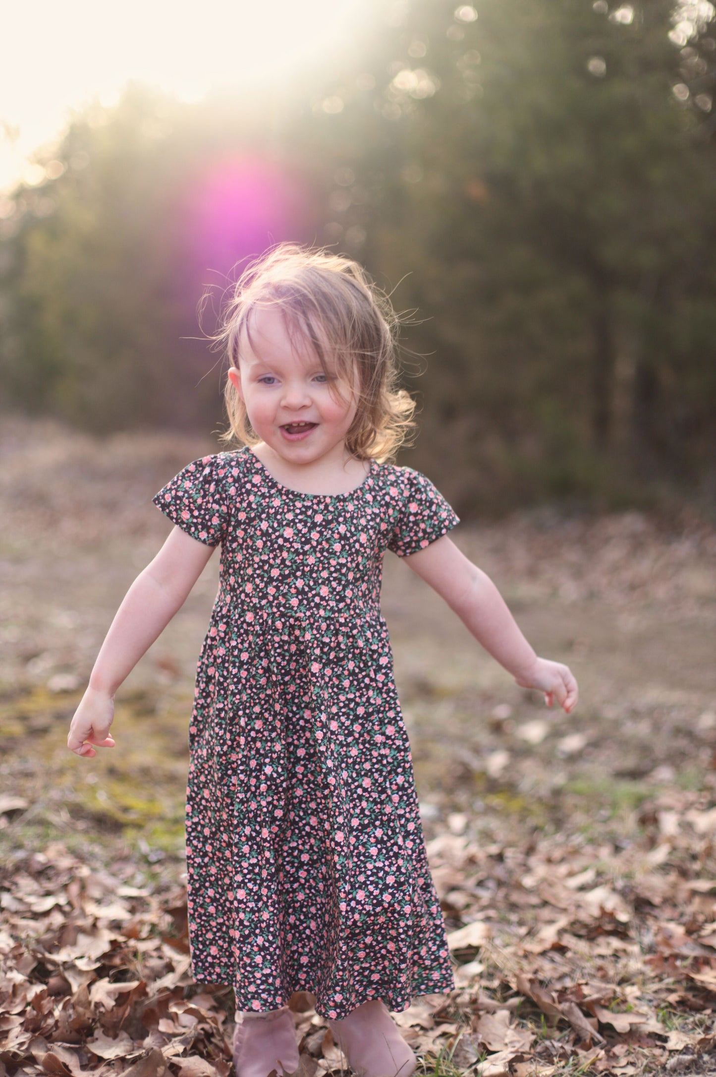 Woodsie Floral ~ Mini Everyday Dress