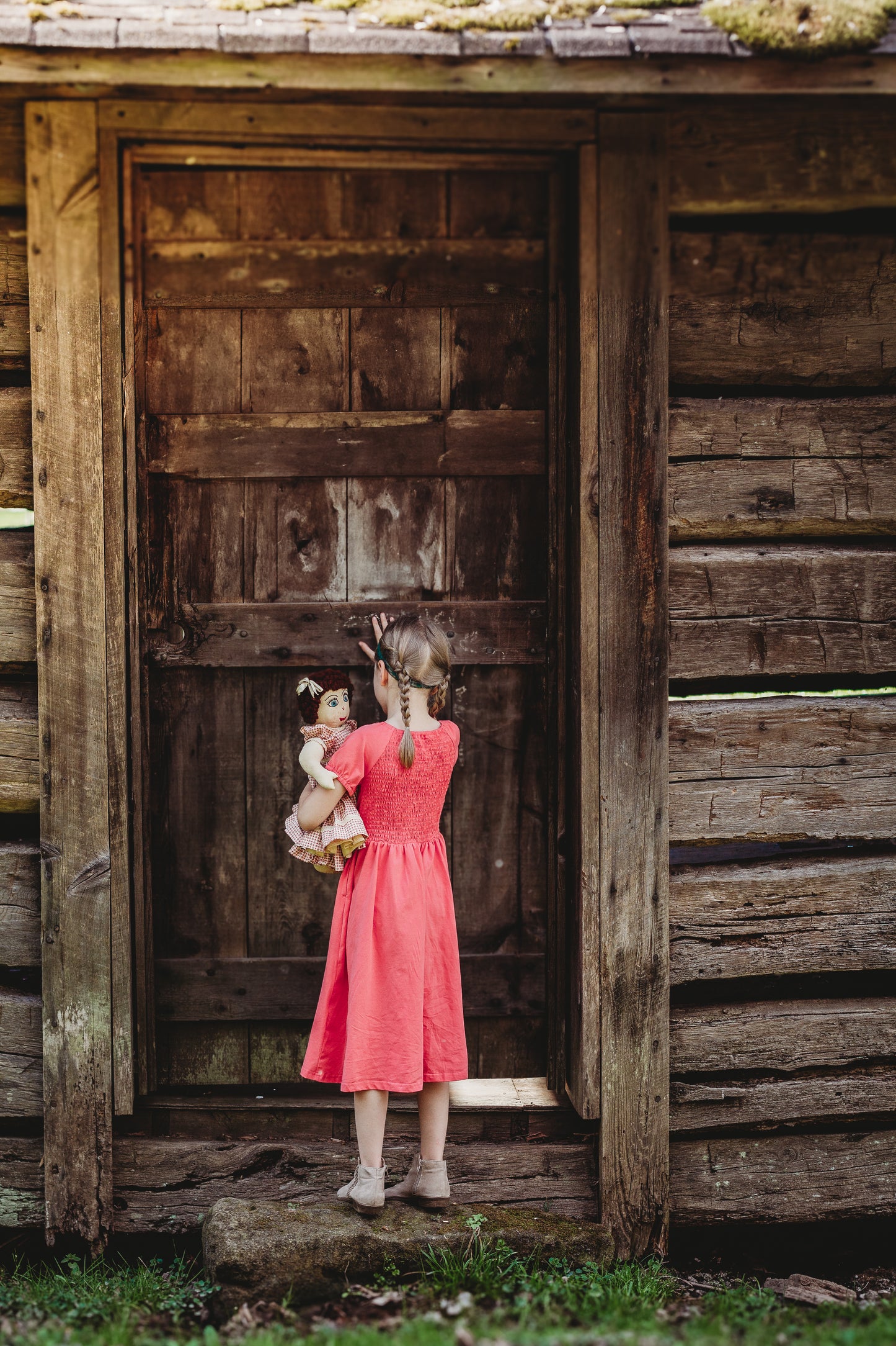 Classic Coral ~ Mini Folklore Dress