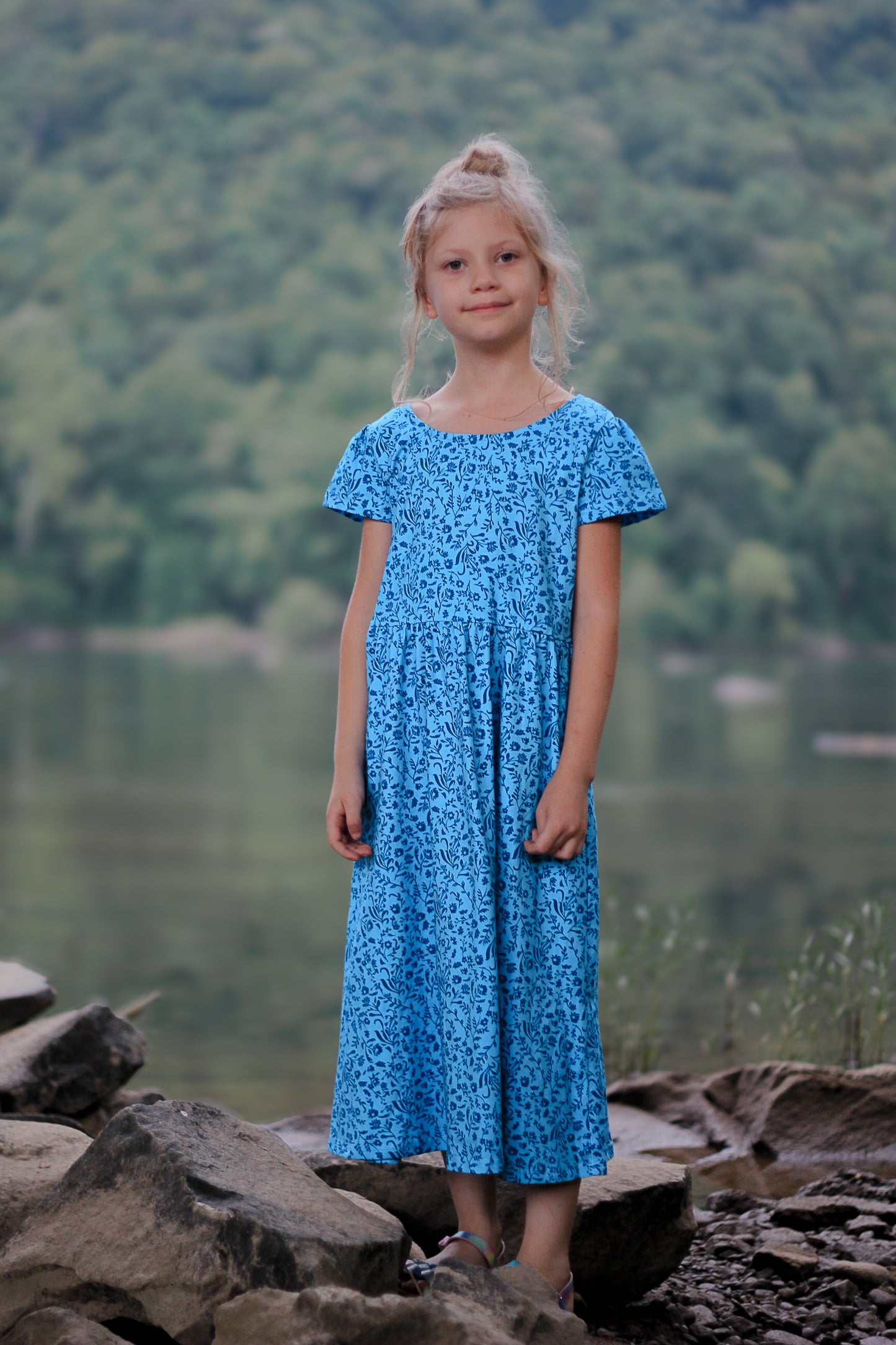 Scripted Azure ~ Mini Everyday Dress