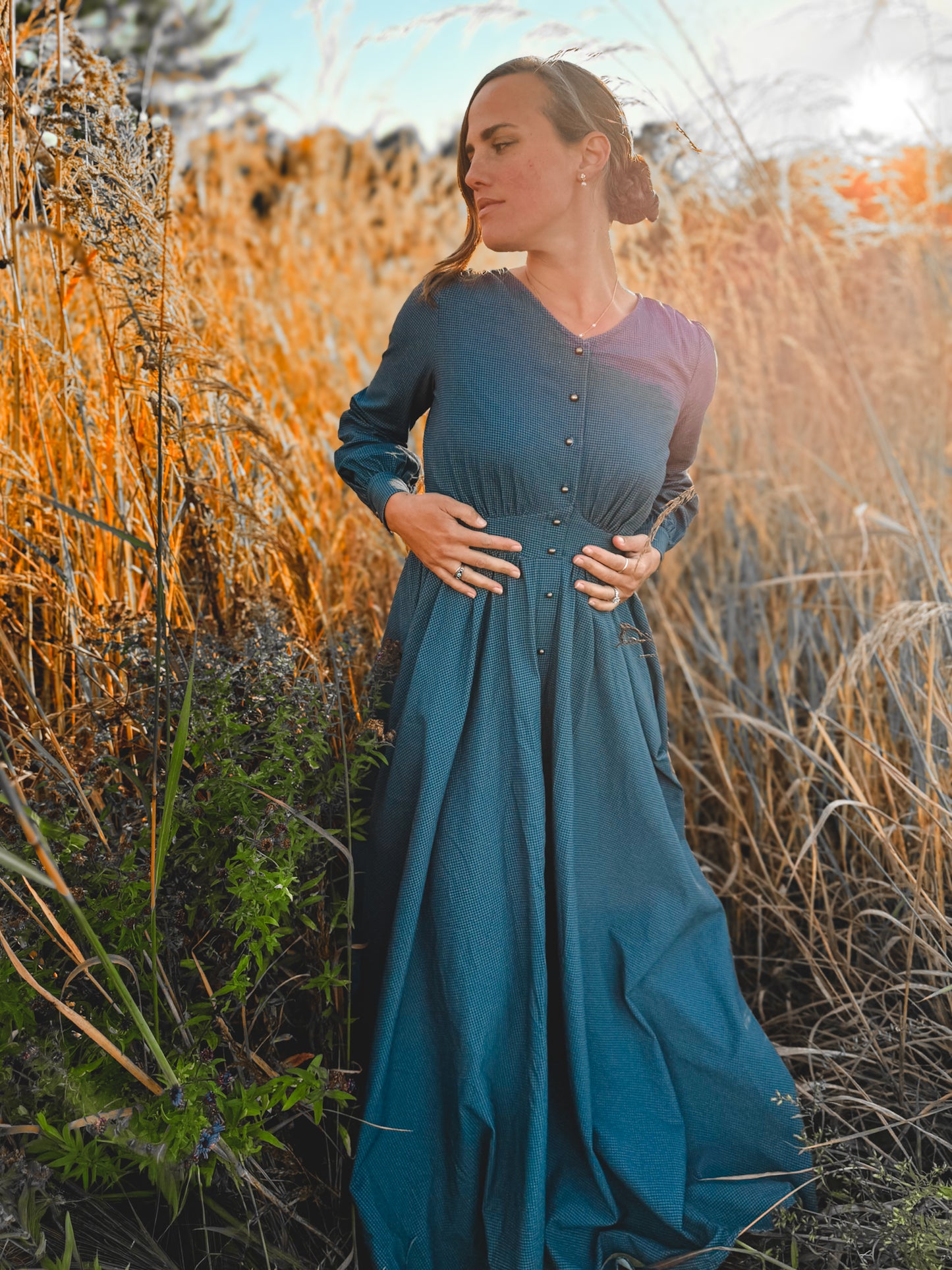 Indigo Lattice ~ Hearthside Maxi