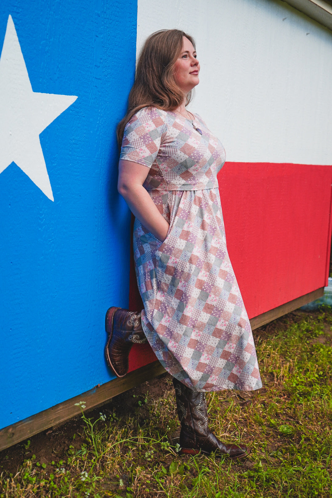Woven Wildflower ~ Everyday Dress (straight sleeves)