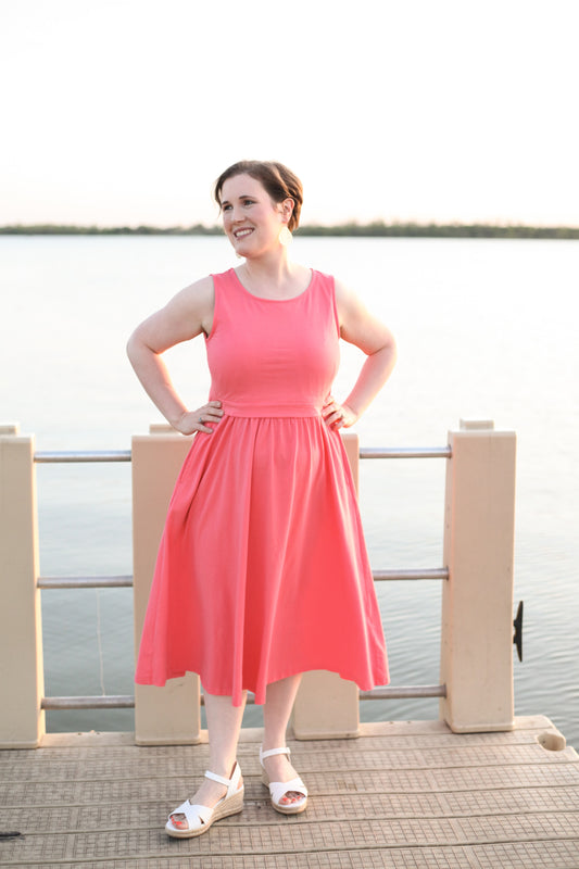 Classic Coral ~ Homesteader Dress