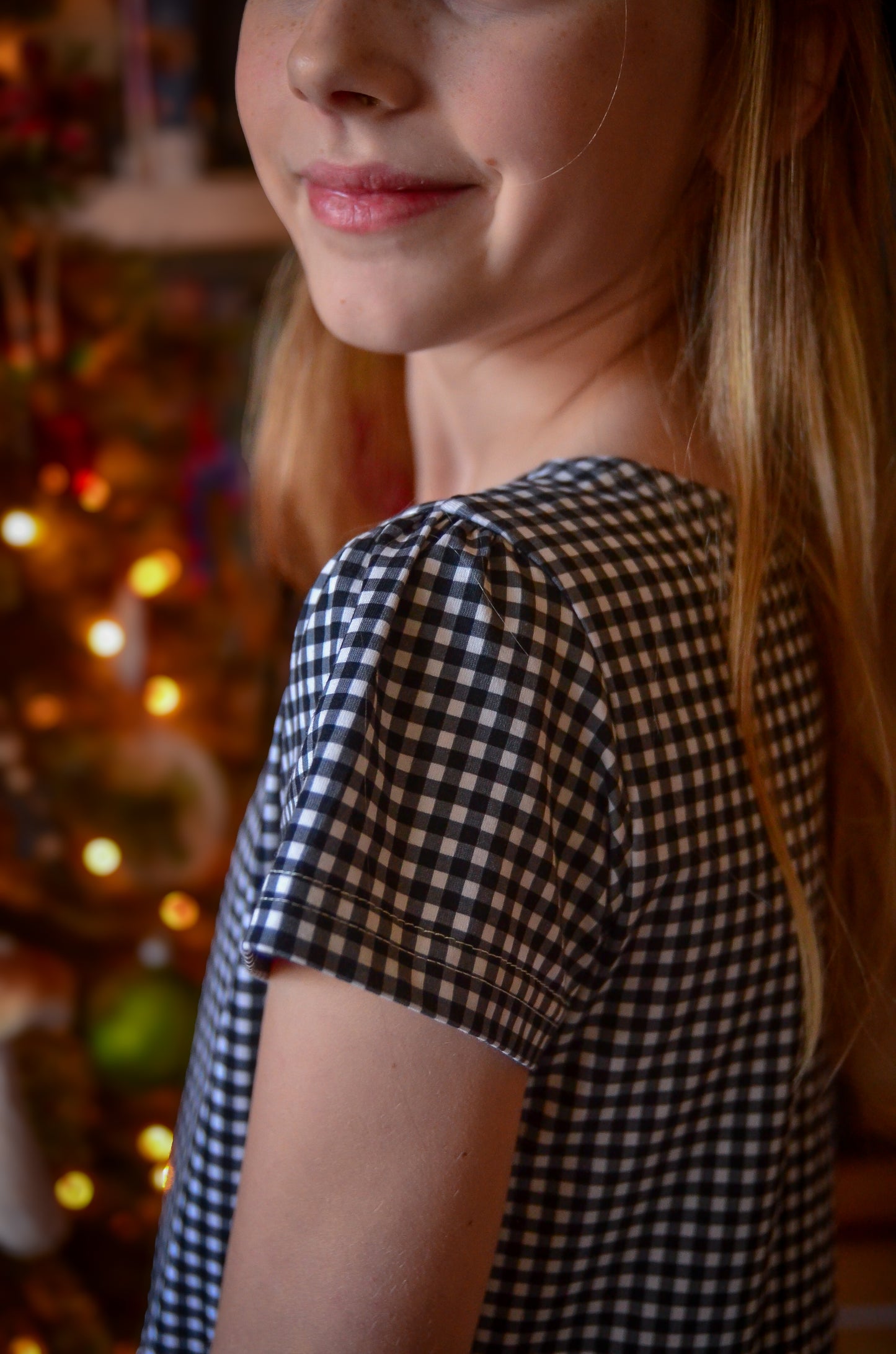Graphite Gingham ~ Novella Dress