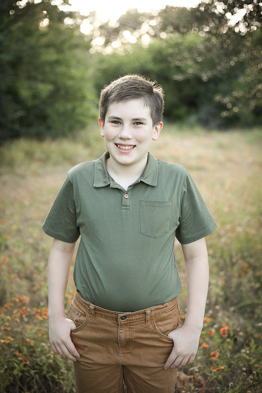 Sage ~ Boy’s Perseverance Polo