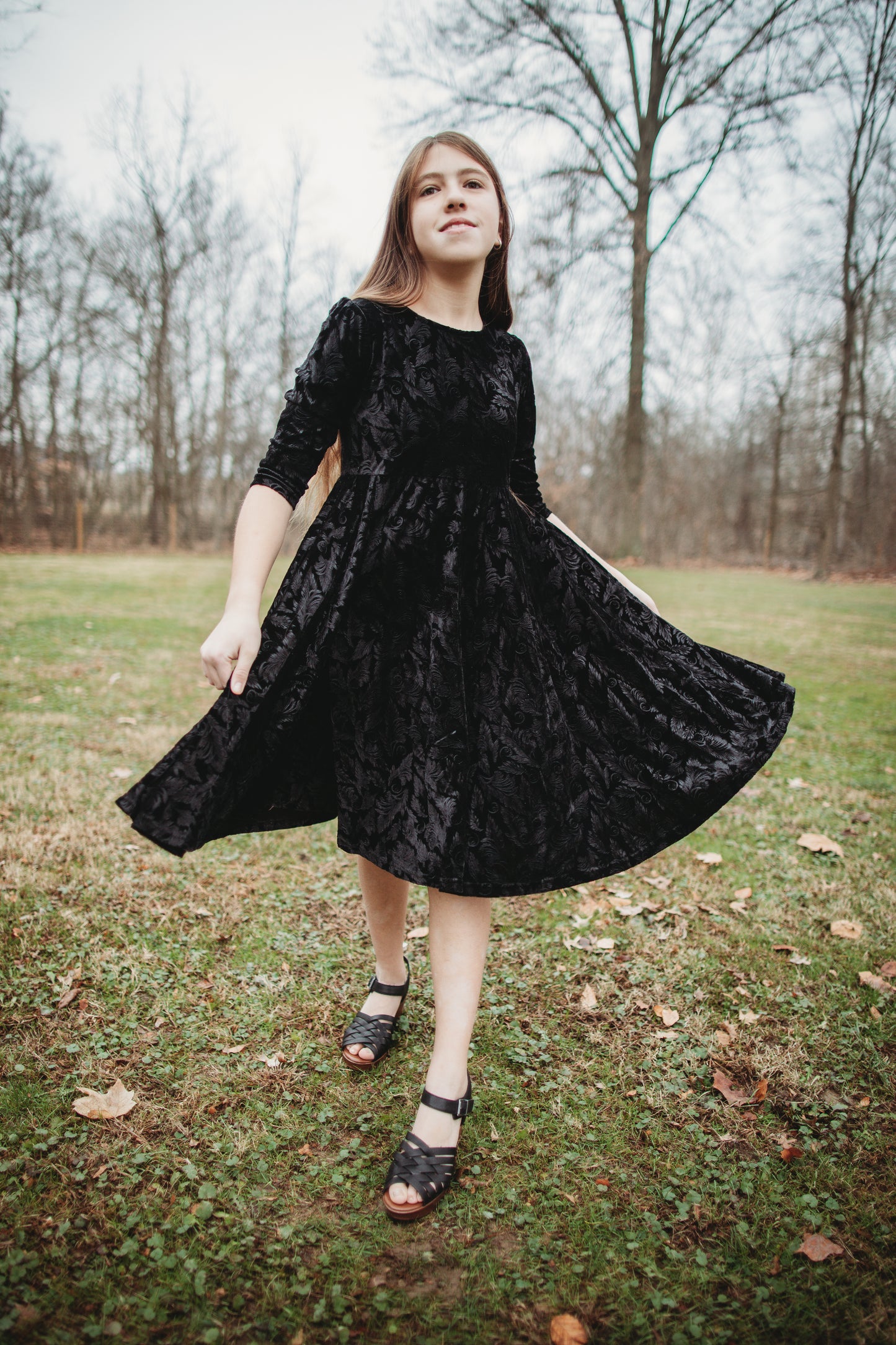Noir Luxe ~ Fairy-twirl Dress