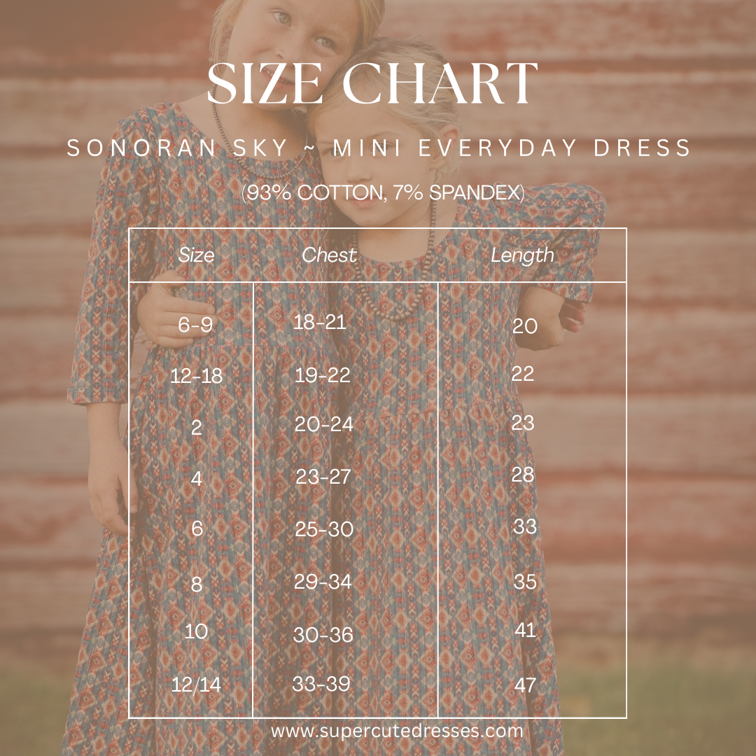 Sonoran Sky ~ Mini Everyday Dress