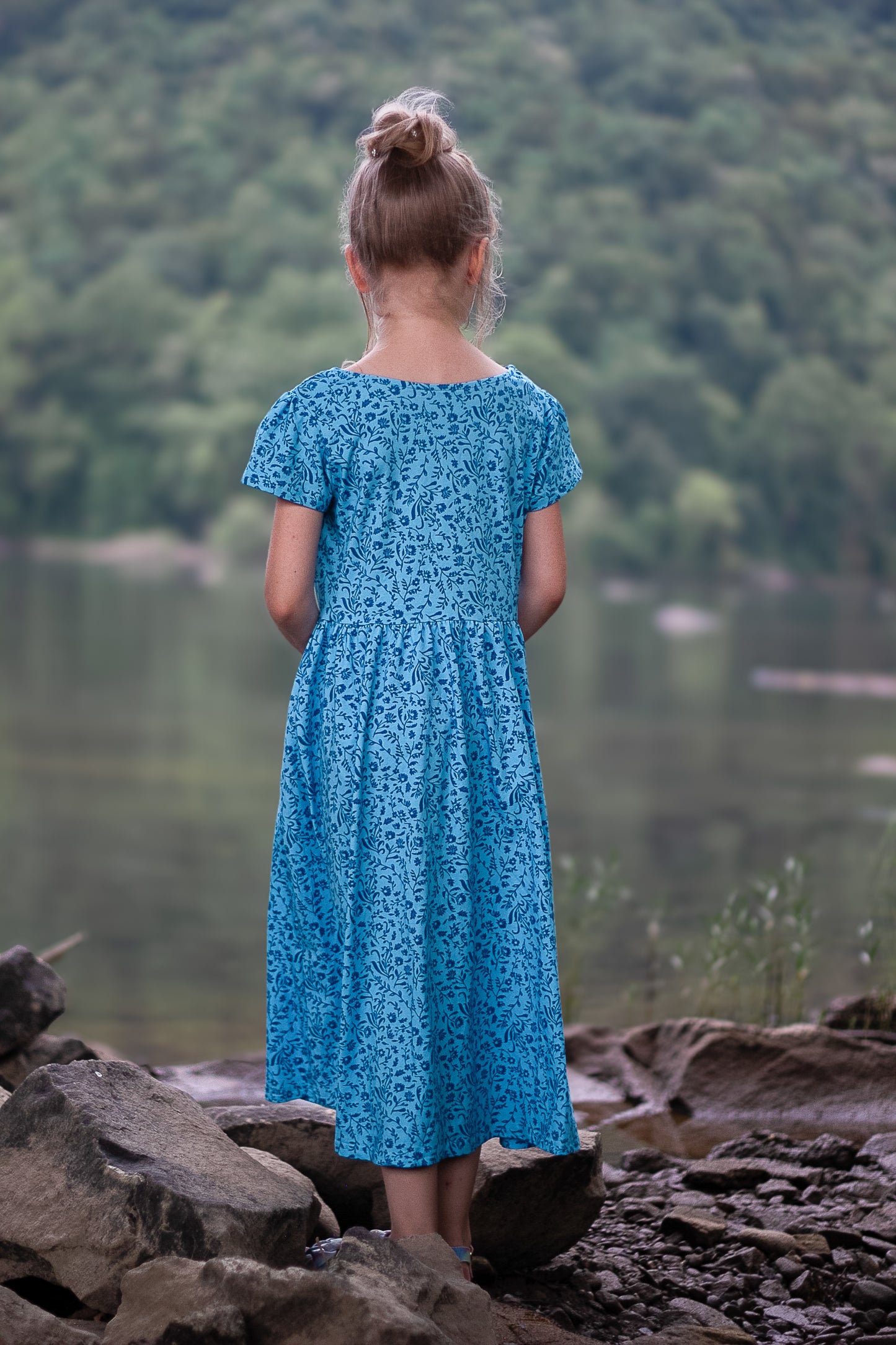Scripted Azure ~ Mini Everyday Dress