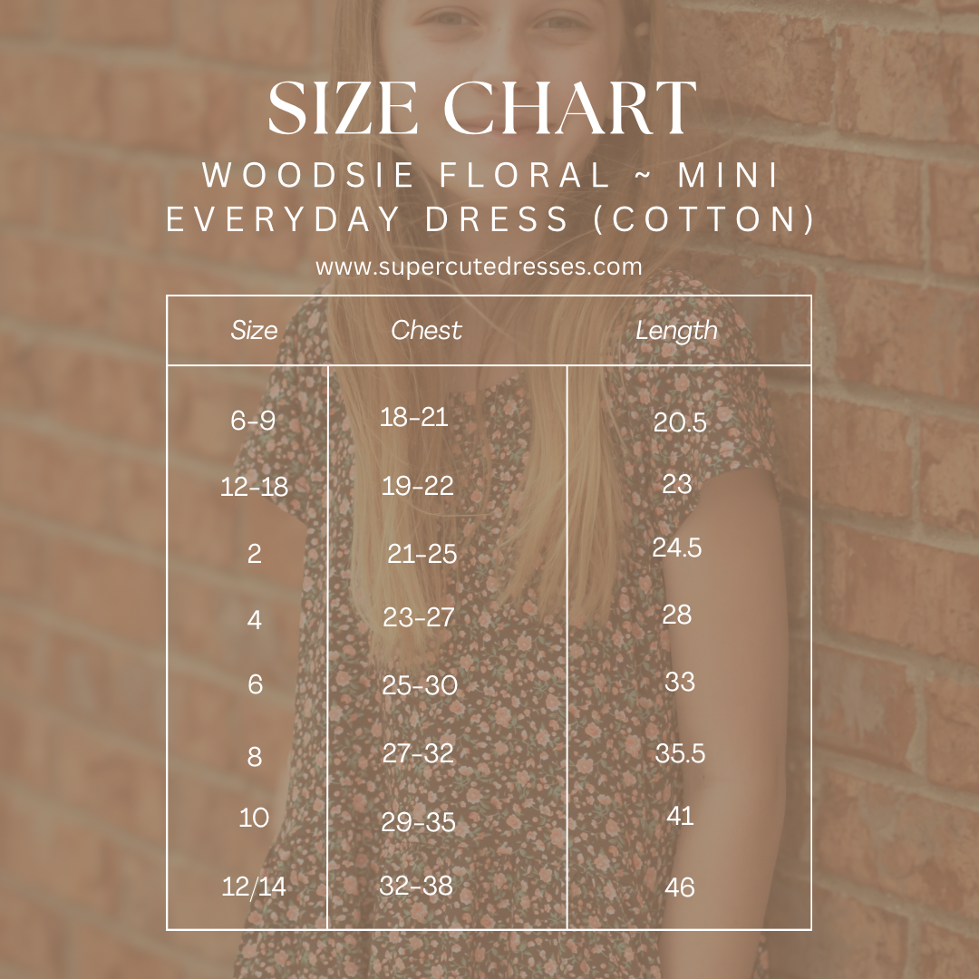 Woodsie Floral ~ Mini Everyday Dress