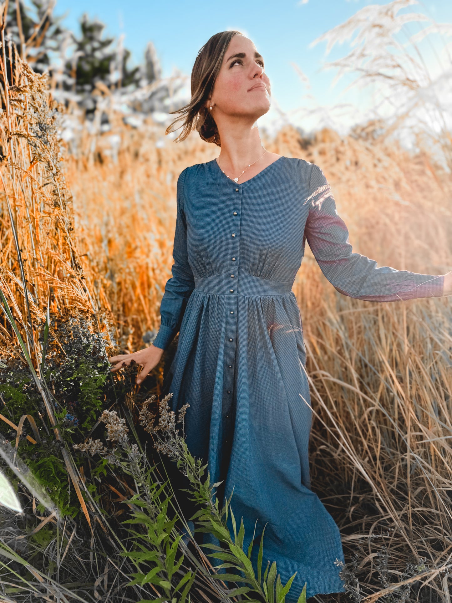 Indigo Lattice ~ Hearthside Maxi