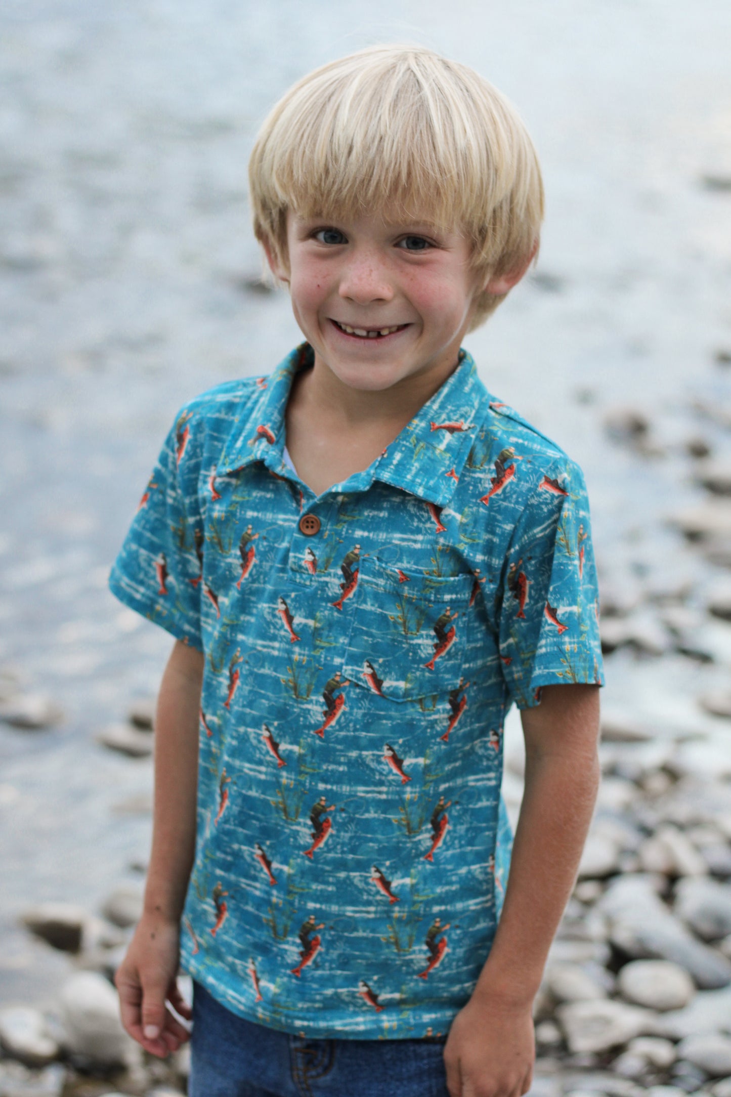 Reel Catch ~ Boy’s Perseverance Polo